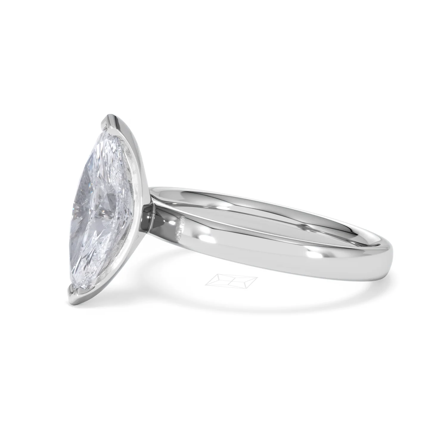 Origin 2.00ct Marquise Cut Lab Diamond Solitaire Engagement Ring in 18K White Gold - Image 73