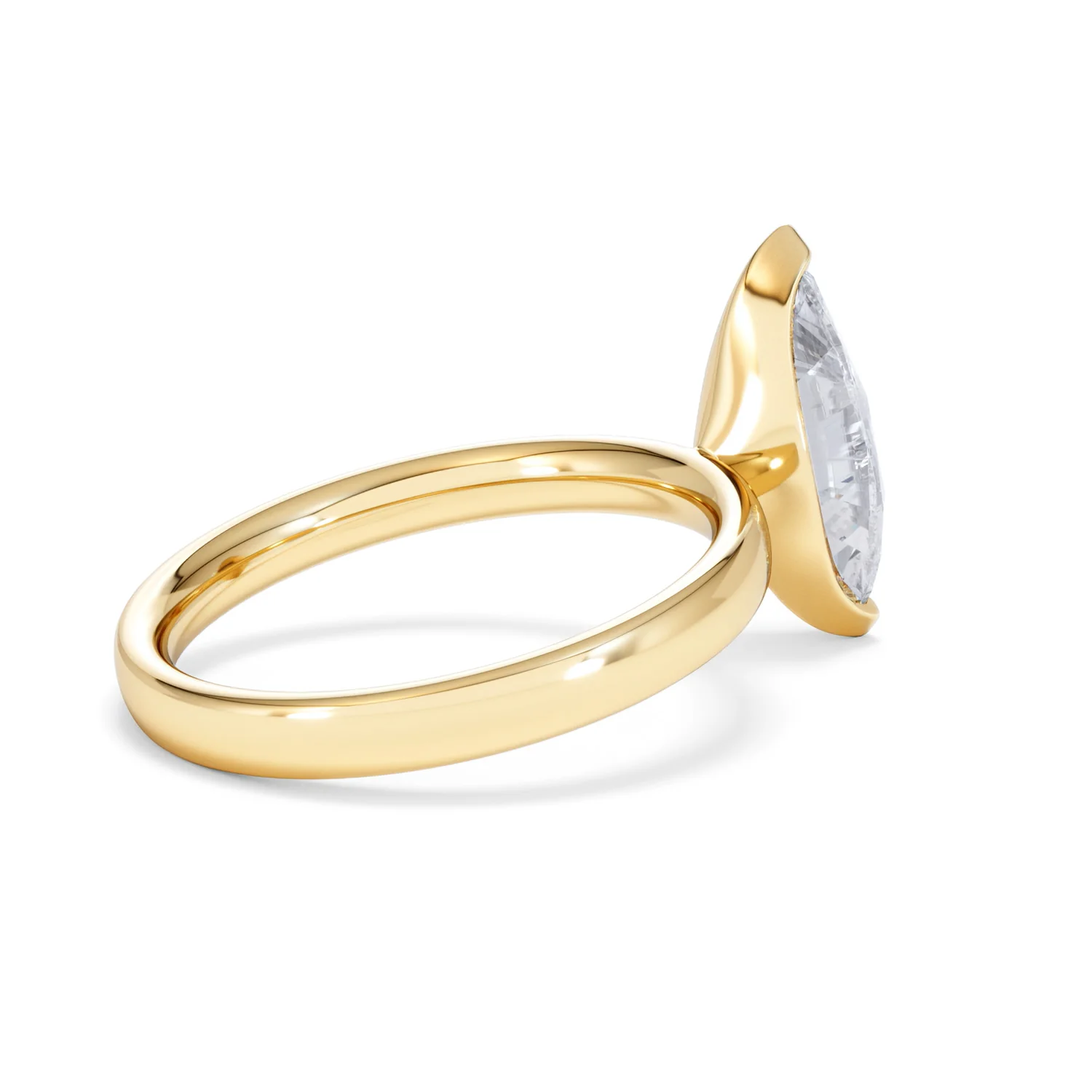 Origin 2.00ct Marquise Cut Lab Diamond Solitaire Engagement Ring in 18K Yellow Gold - Image 34