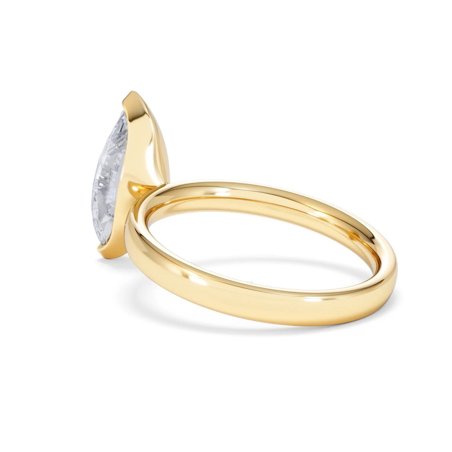 Origin 2.00ct Marquise Cut Lab Diamond Solitaire Engagement Ring in 18K Yellow Gold - Image 58