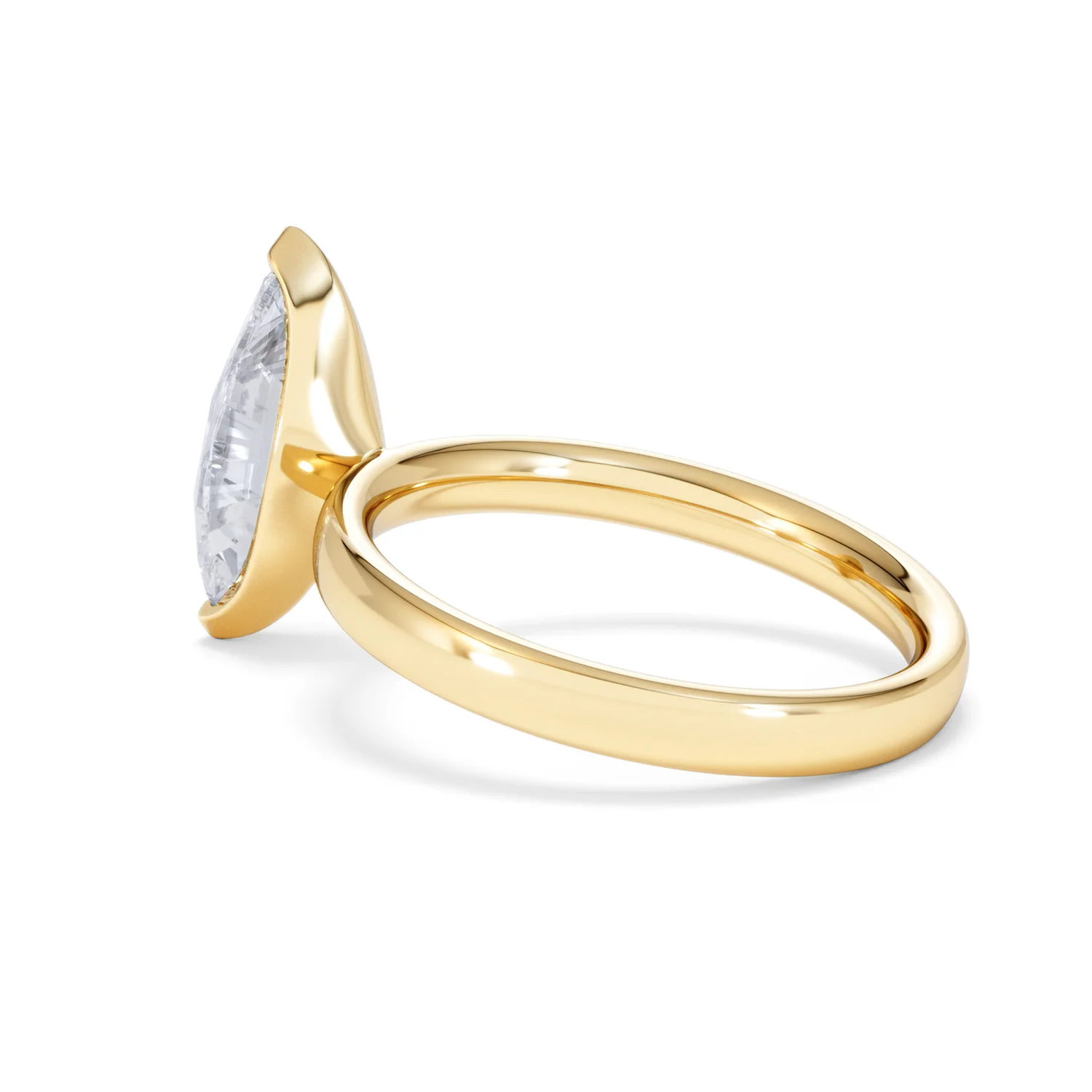 Origin 2.00ct Marquise Cut Lab Diamond Solitaire Engagement Ring in 18K Yellow Gold - Image 60