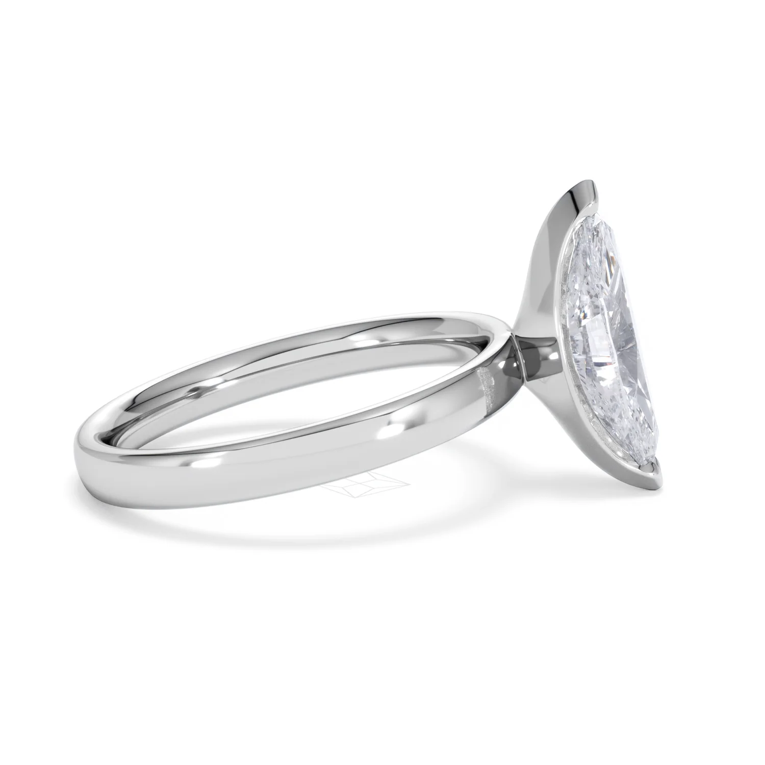 Origin 2.00ct Marquise Cut Lab Diamond Solitaire Engagement Ring in Platinum - Image 26