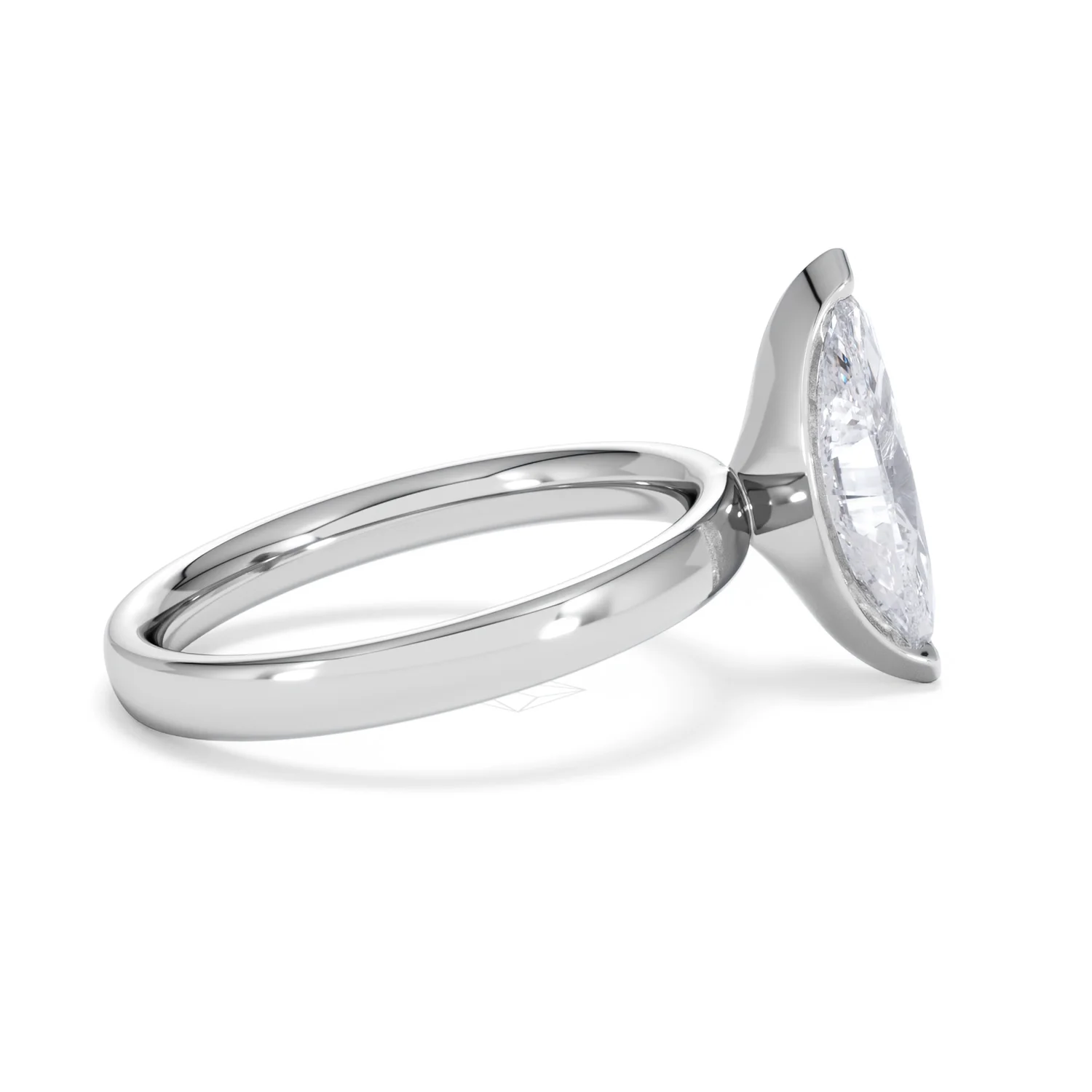 Origin 2.00ct Marquise Cut Lab Diamond Solitaire Engagement Ring in Platinum - Image 28