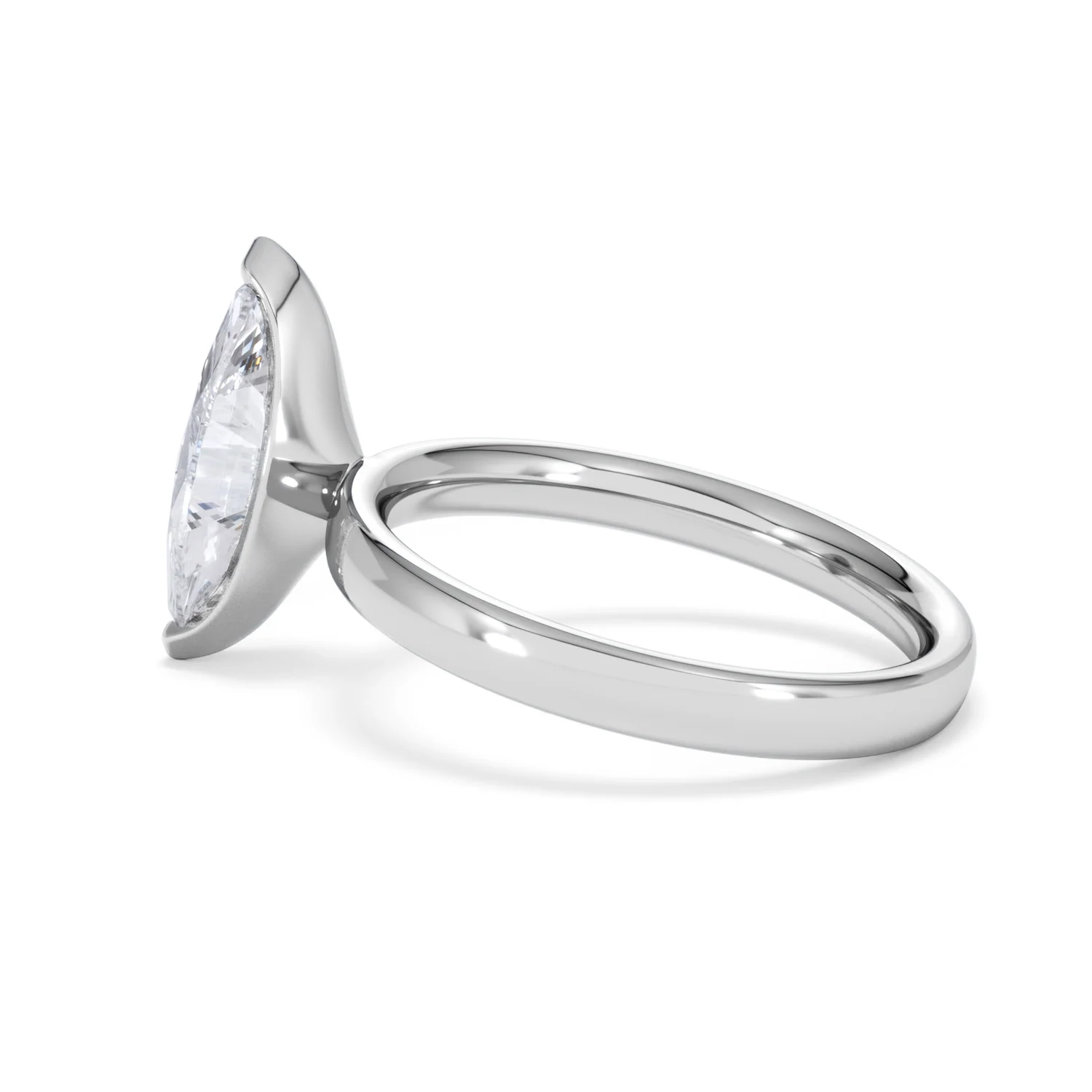 Origin 2.00ct Marquise Cut Lab Diamond Solitaire Engagement Ring in Platinum - Image 63
