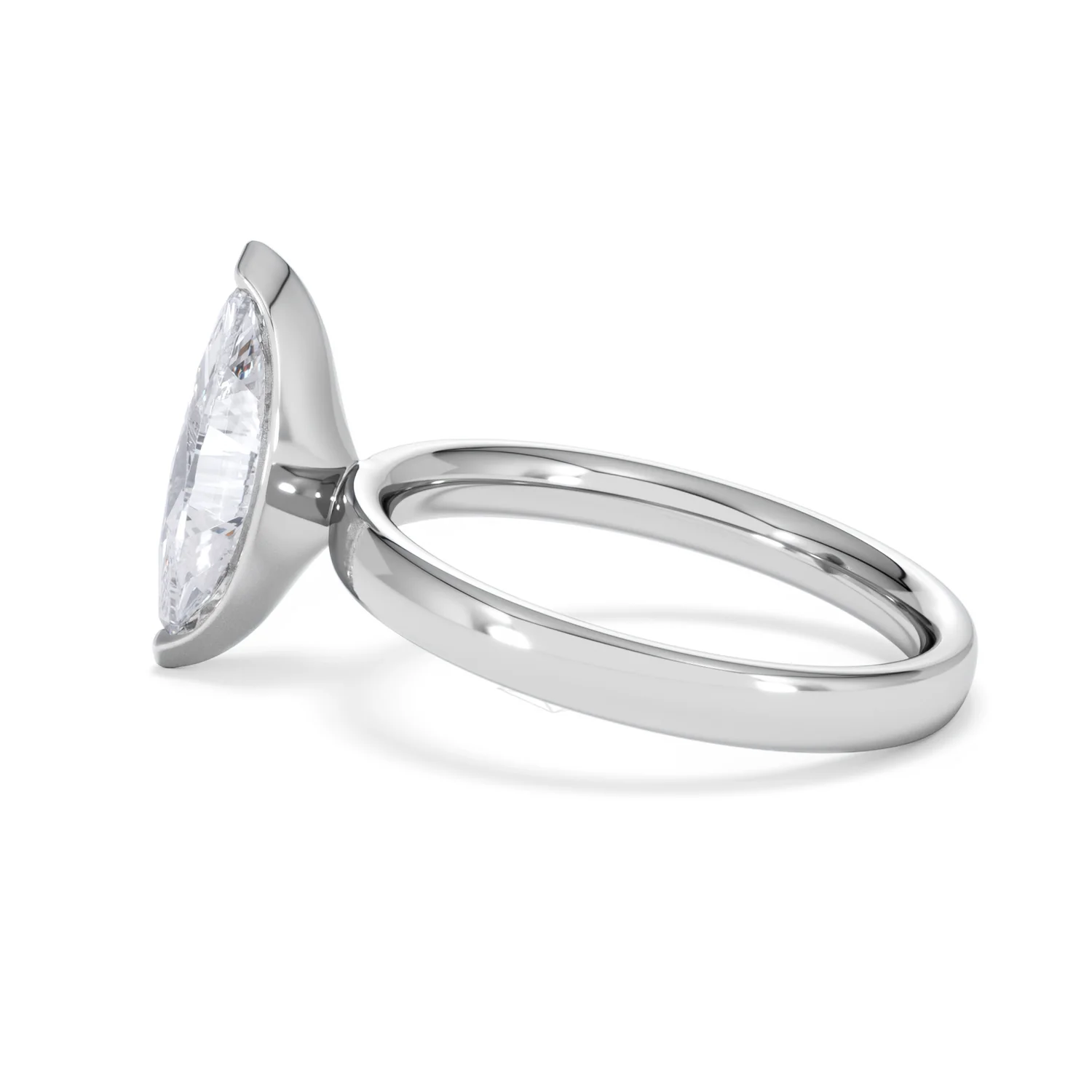 Origin 2.00ct Marquise Cut Lab Diamond Solitaire Engagement Ring in Platinum - Image 64