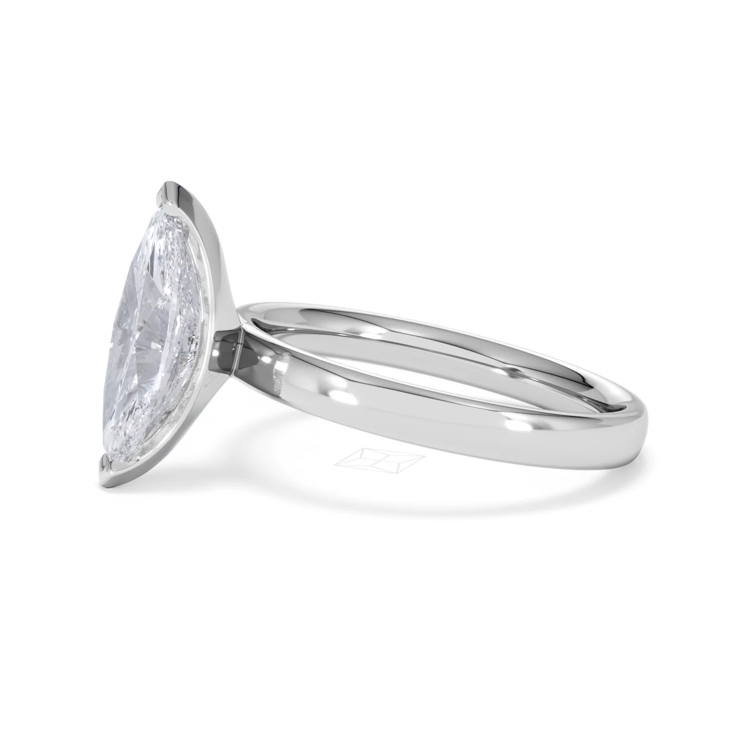 Origin 2.00ct Marquise Cut Lab Diamond Solitaire Engagement Ring in Platinum - Image 71