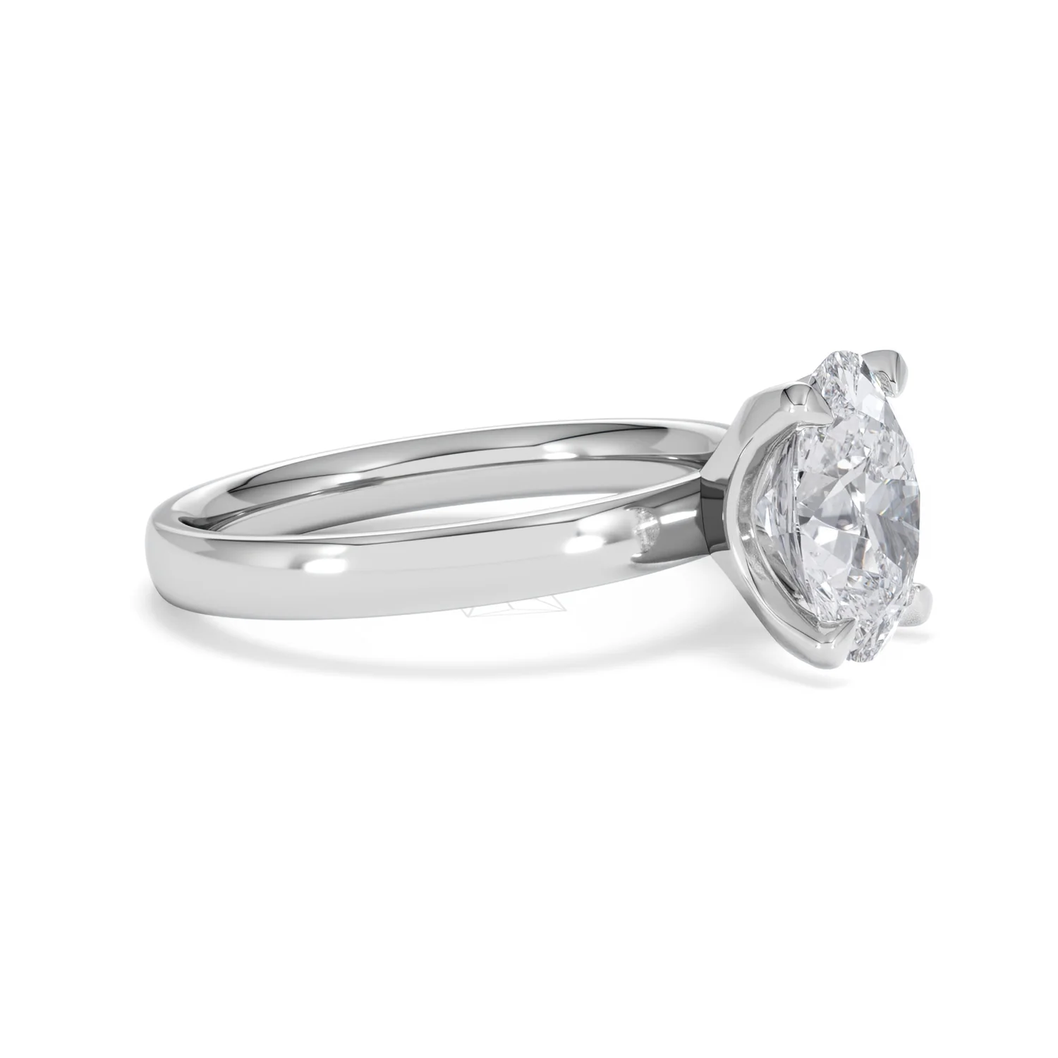 Origin 2.00ct Oval Cut Lab Diamond Solitaire Engagement Ring in 18K White Gold - Image 20