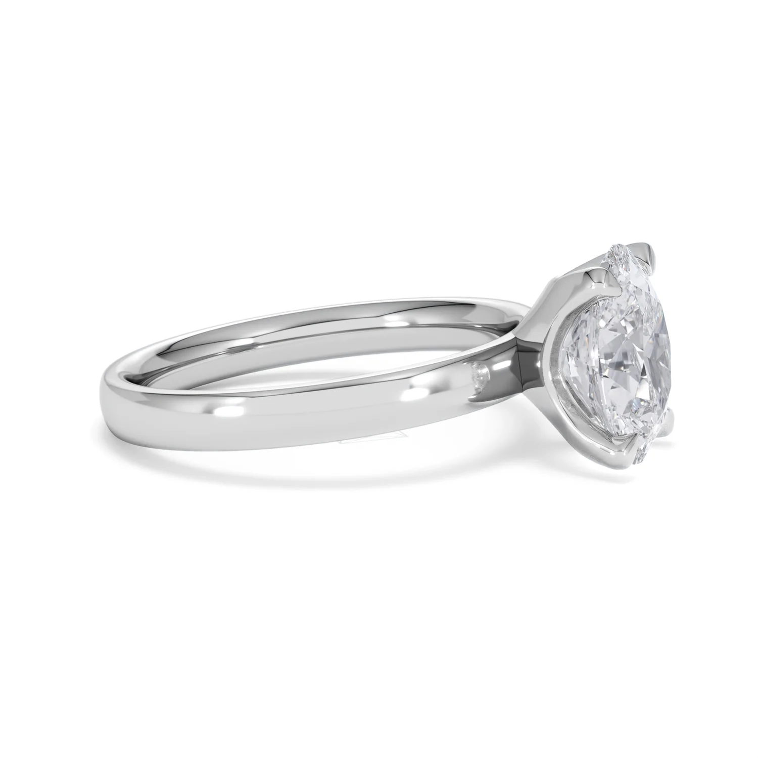 Origin 2.00ct Oval Cut Lab Diamond Solitaire Engagement Ring in 18K White Gold - Image 22