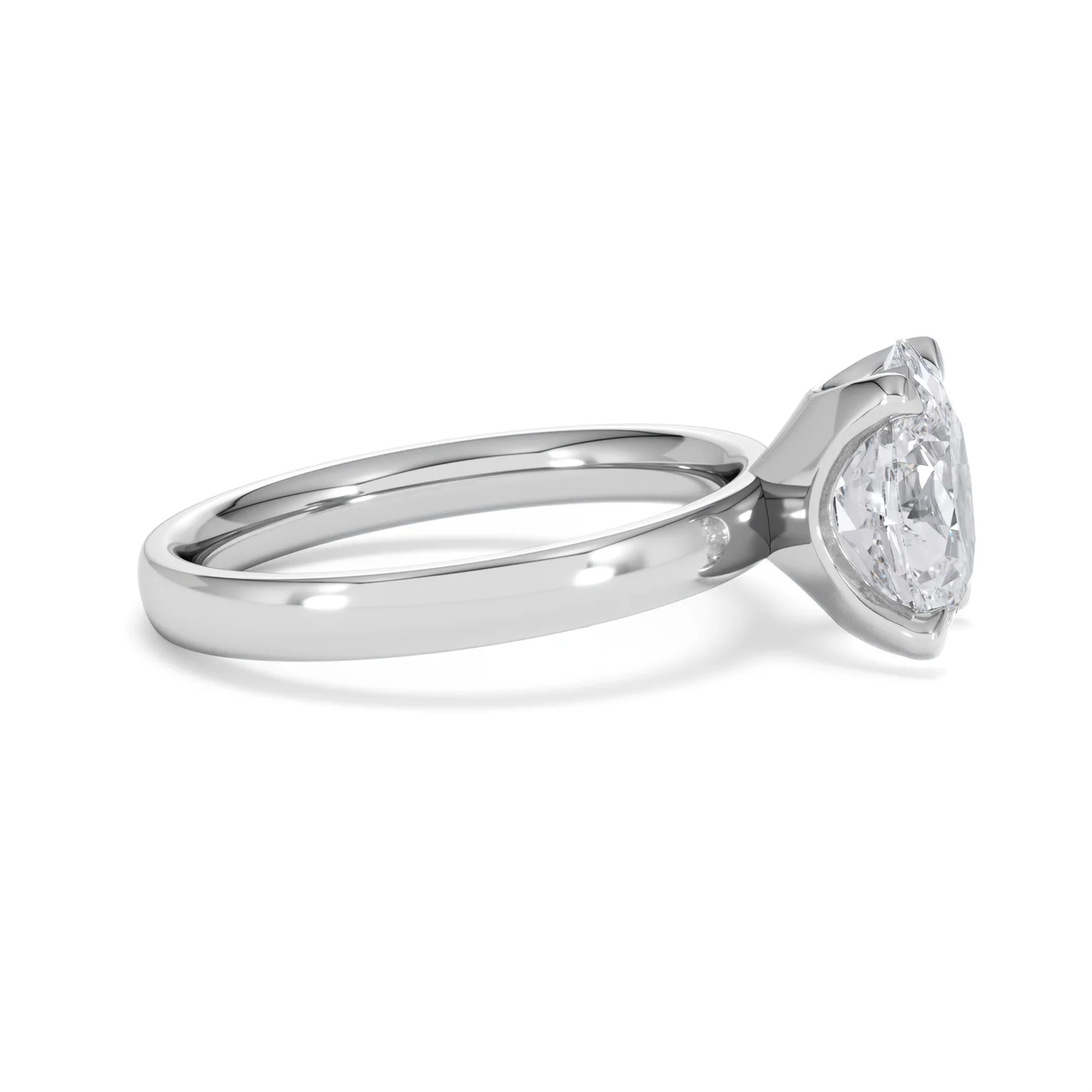 Origin 2.00ct Oval Cut Lab Diamond Solitaire Engagement Ring in 18K White Gold - Image 24