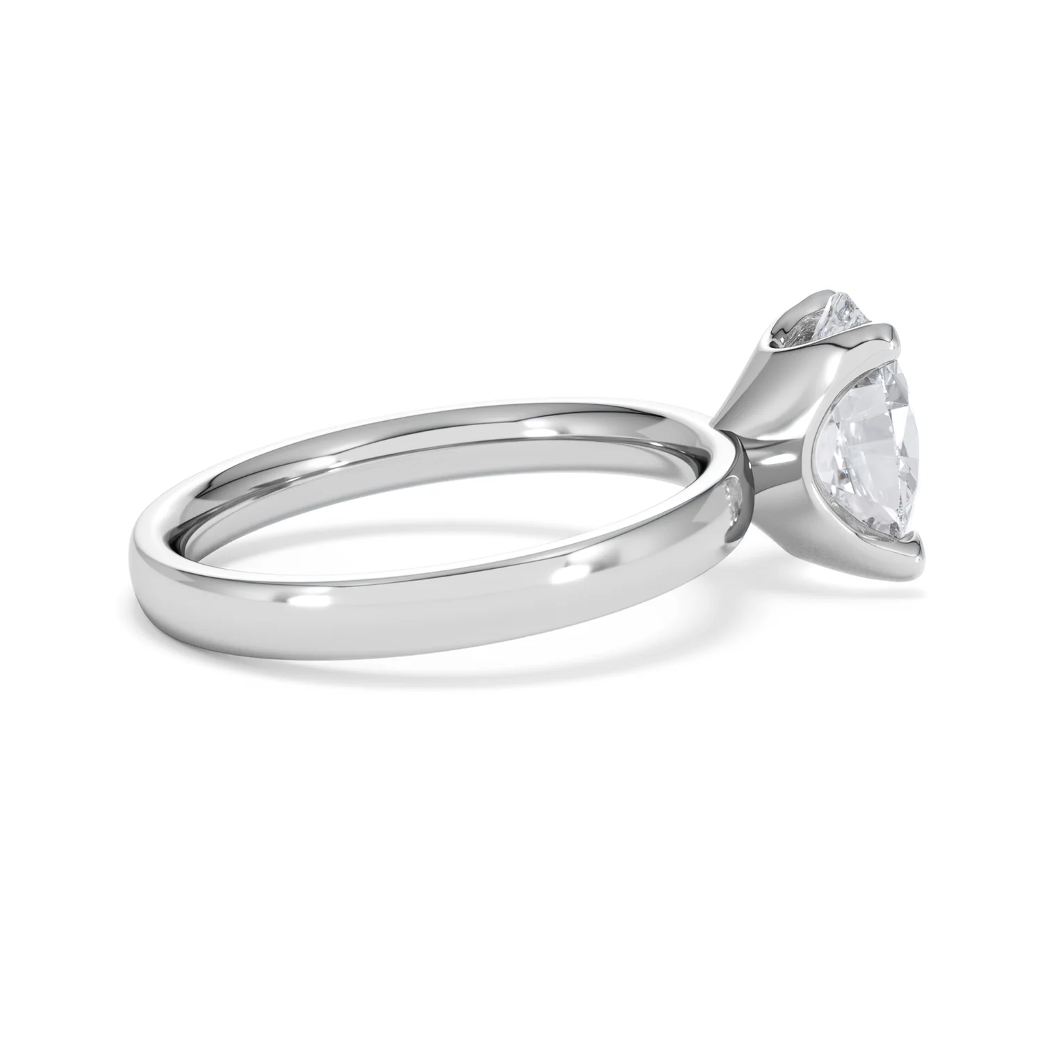 Origin 2.00ct Oval Cut Lab Diamond Solitaire Engagement Ring in 18K White Gold - Image 30