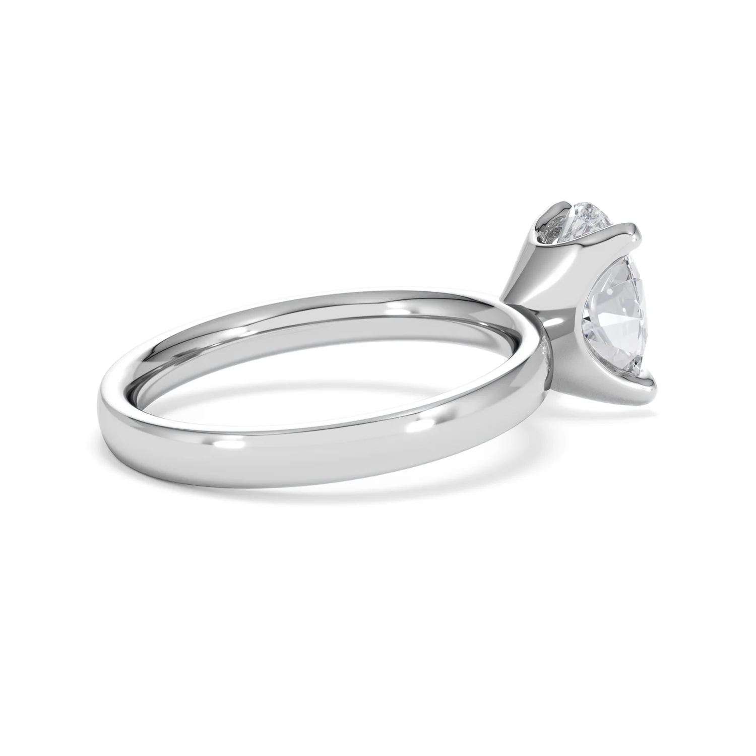 Origin 2.00ct Oval Cut Lab Diamond Solitaire Engagement Ring in 18K White Gold - Image 33
