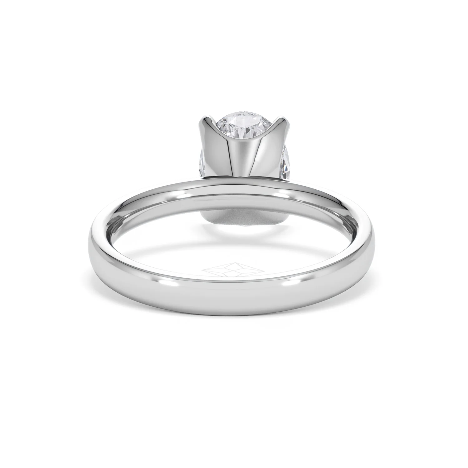 Origin 2.00ct Oval Cut Lab Diamond Solitaire Engagement Ring in 18K White Gold - Image 46