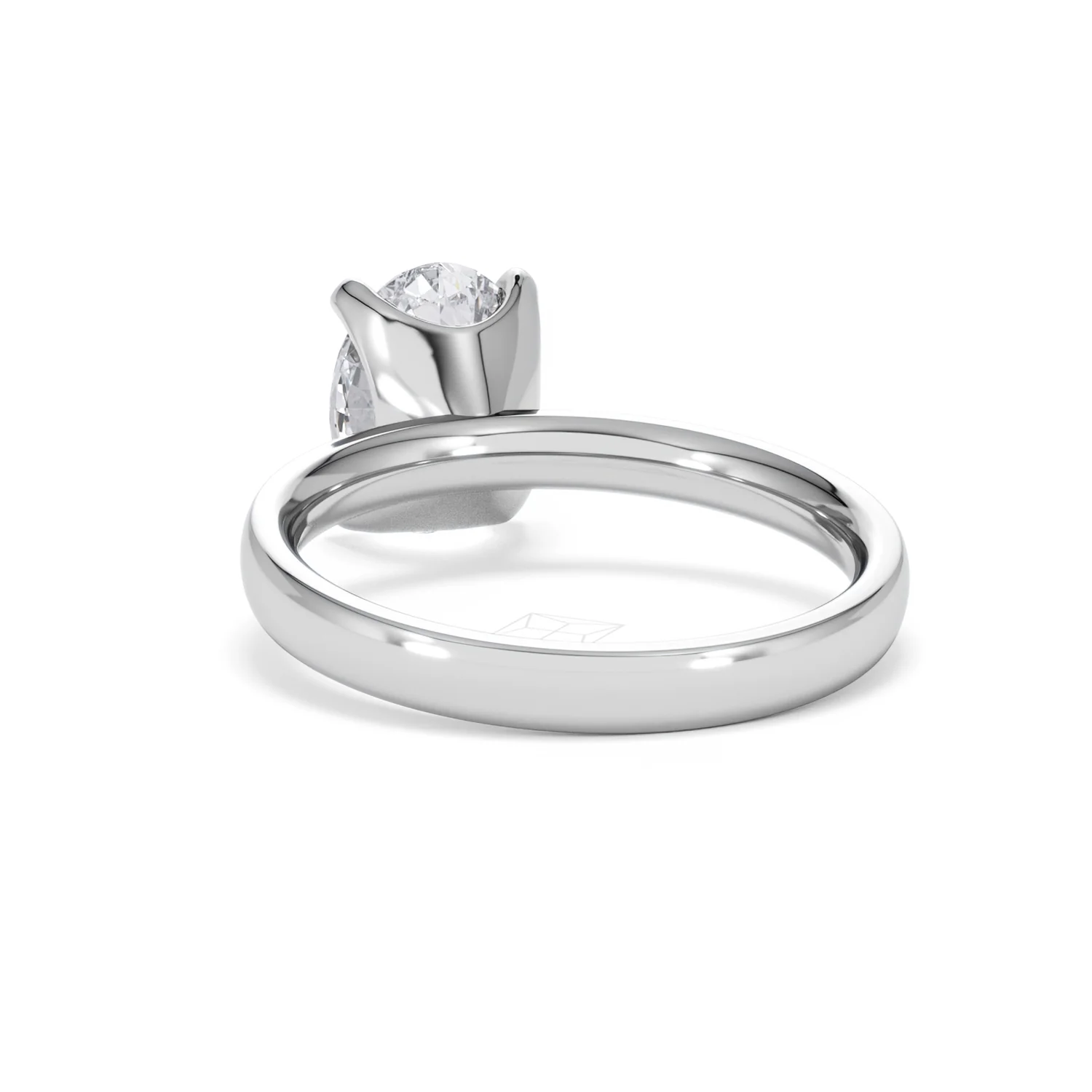 Origin 2.00ct Oval Cut Lab Diamond Solitaire Engagement Ring in 18K White Gold - Image 51