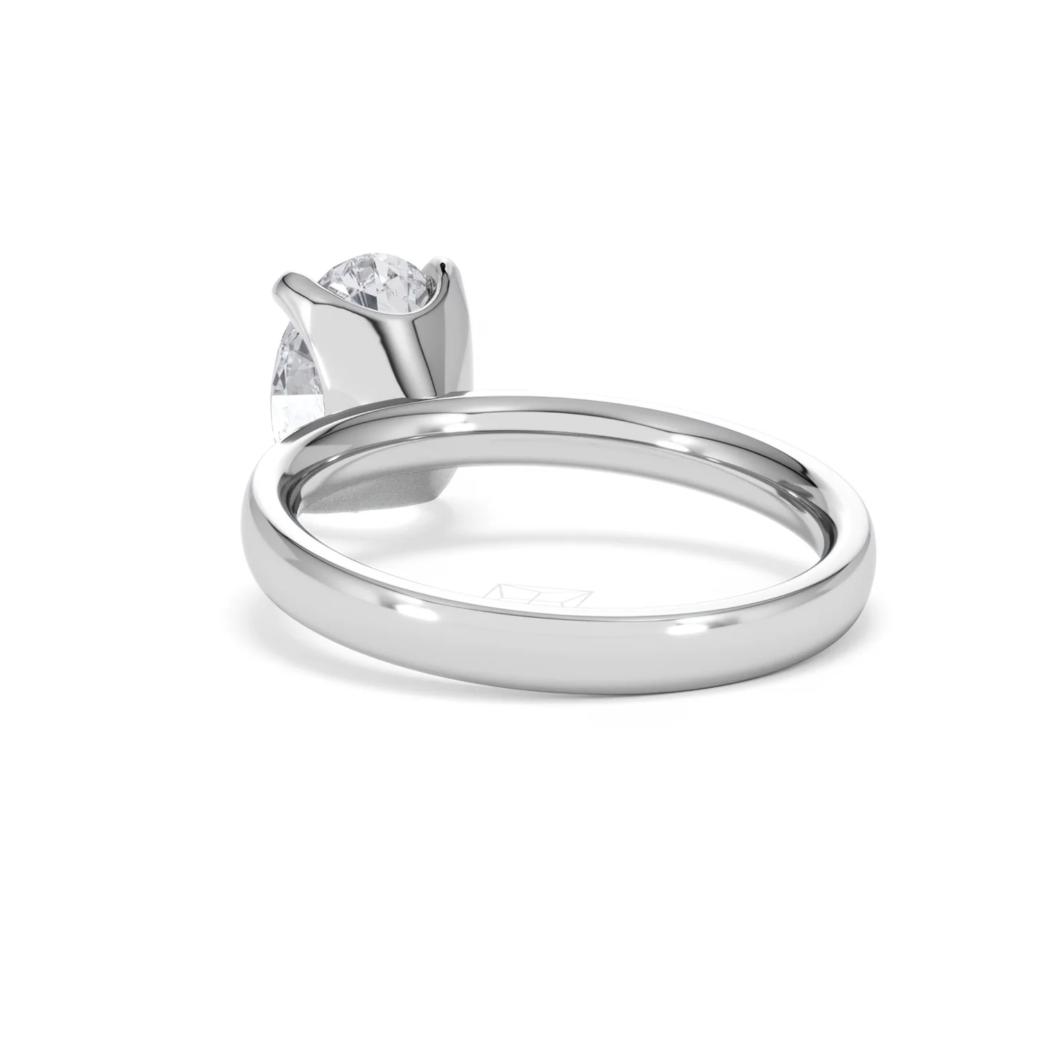 Origin 2.00ct Oval Cut Lab Diamond Solitaire Engagement Ring in 18K White Gold - Image 53