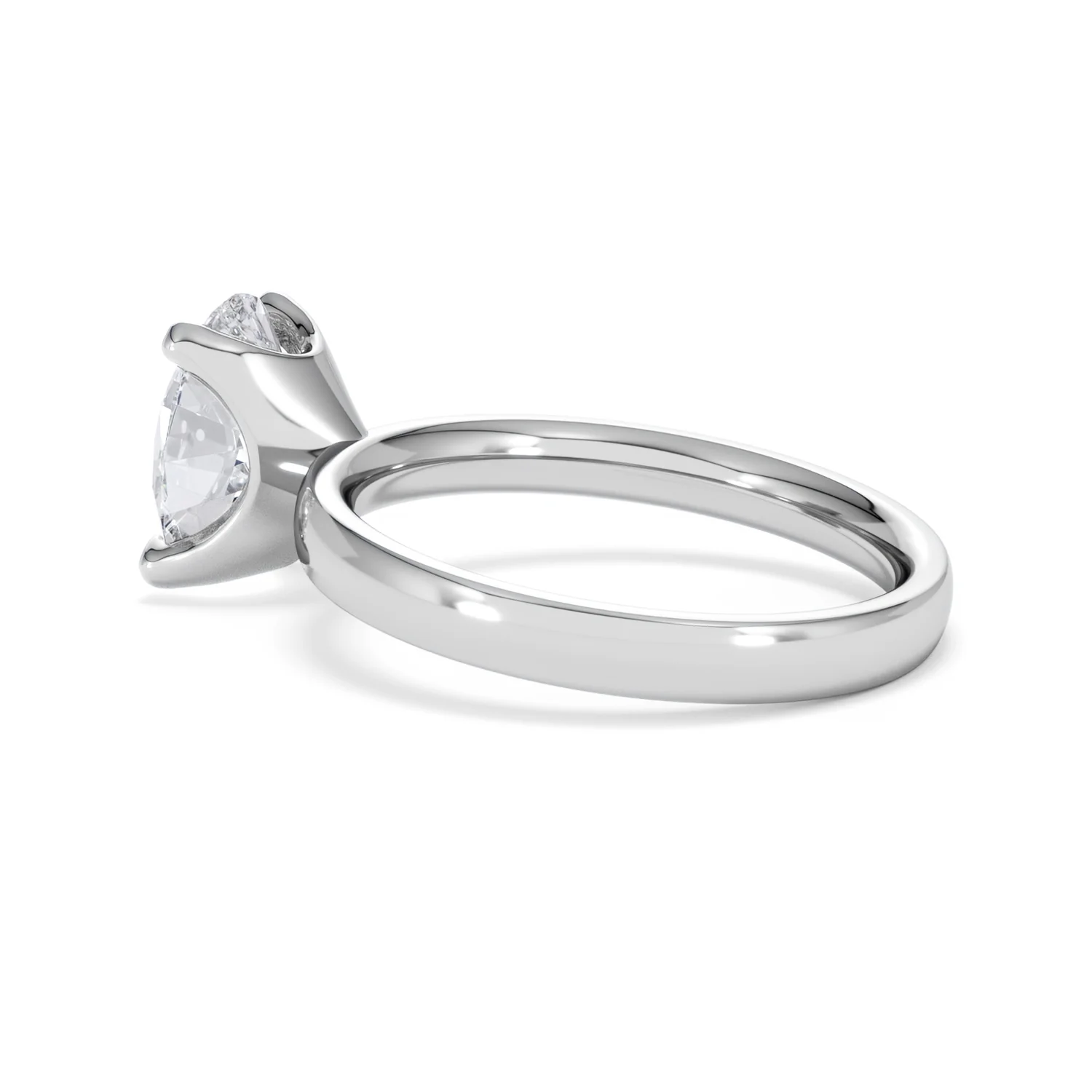 Origin 2.00ct Oval Cut Lab Diamond Solitaire Engagement Ring in 18K White Gold - Image 61