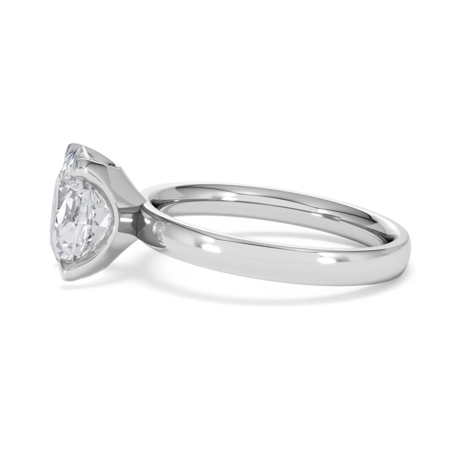 Origin 2.00ct Oval Cut Lab Diamond Solitaire Engagement Ring in 18K White Gold - Image 69