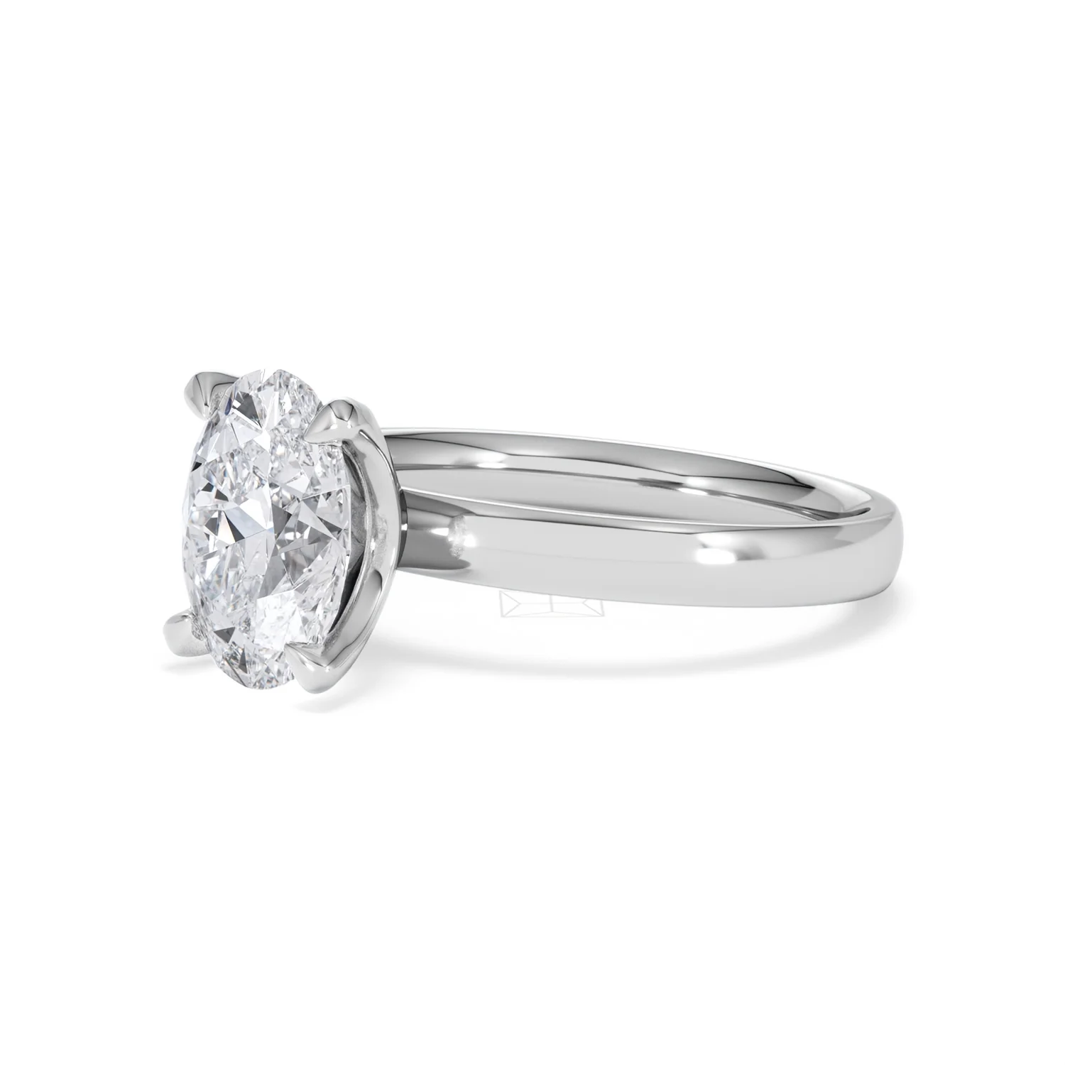 Origin 2.00ct Oval Cut Lab Diamond Solitaire Engagement Ring in 18K White Gold - Image 77