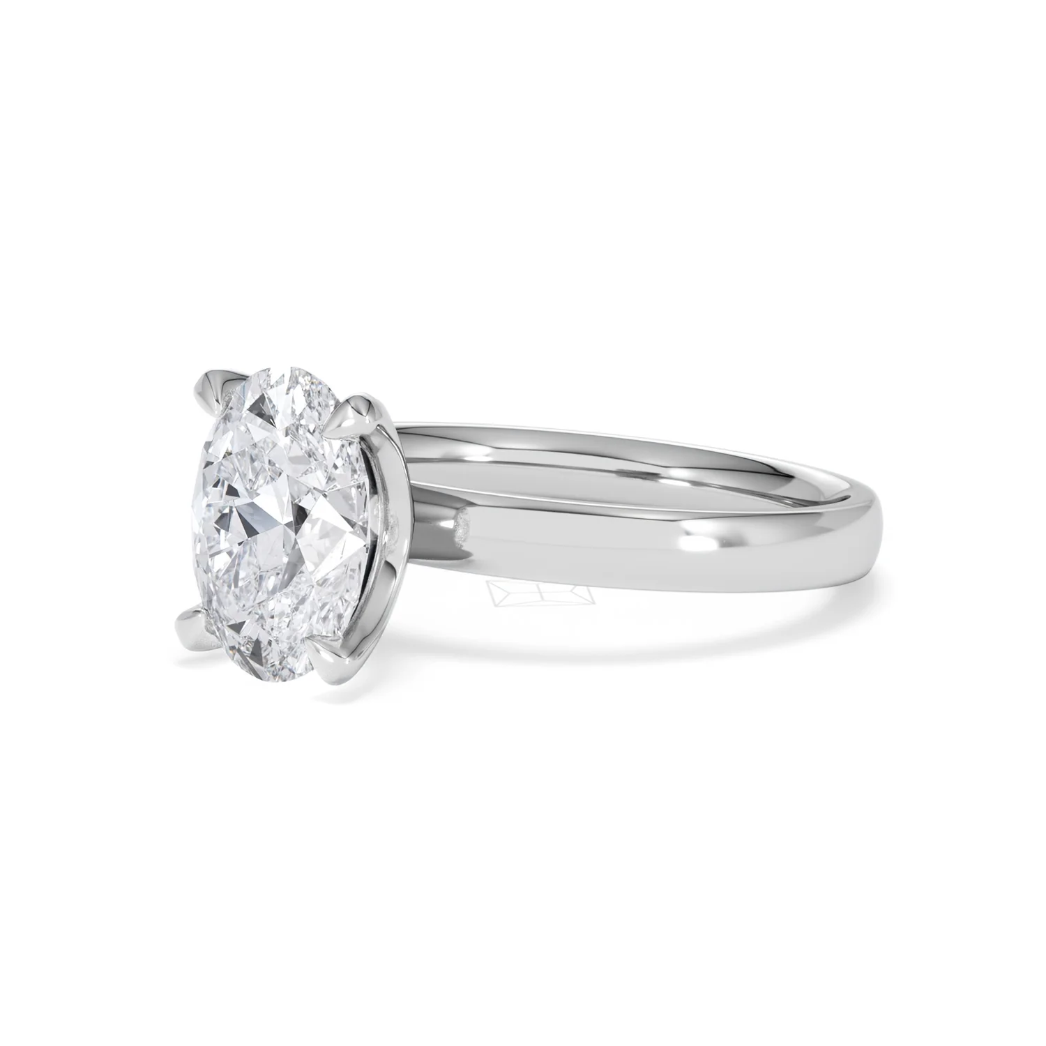 Origin 2.00ct Oval Cut Lab Diamond Solitaire Engagement Ring in 18K White Gold - Image 78