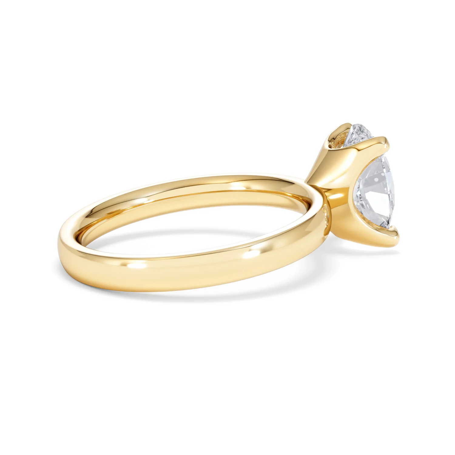 Origin 2.00ct Oval Cut Lab Diamond Solitaire Engagement Ring in 18K Yellow Gold - Image 32