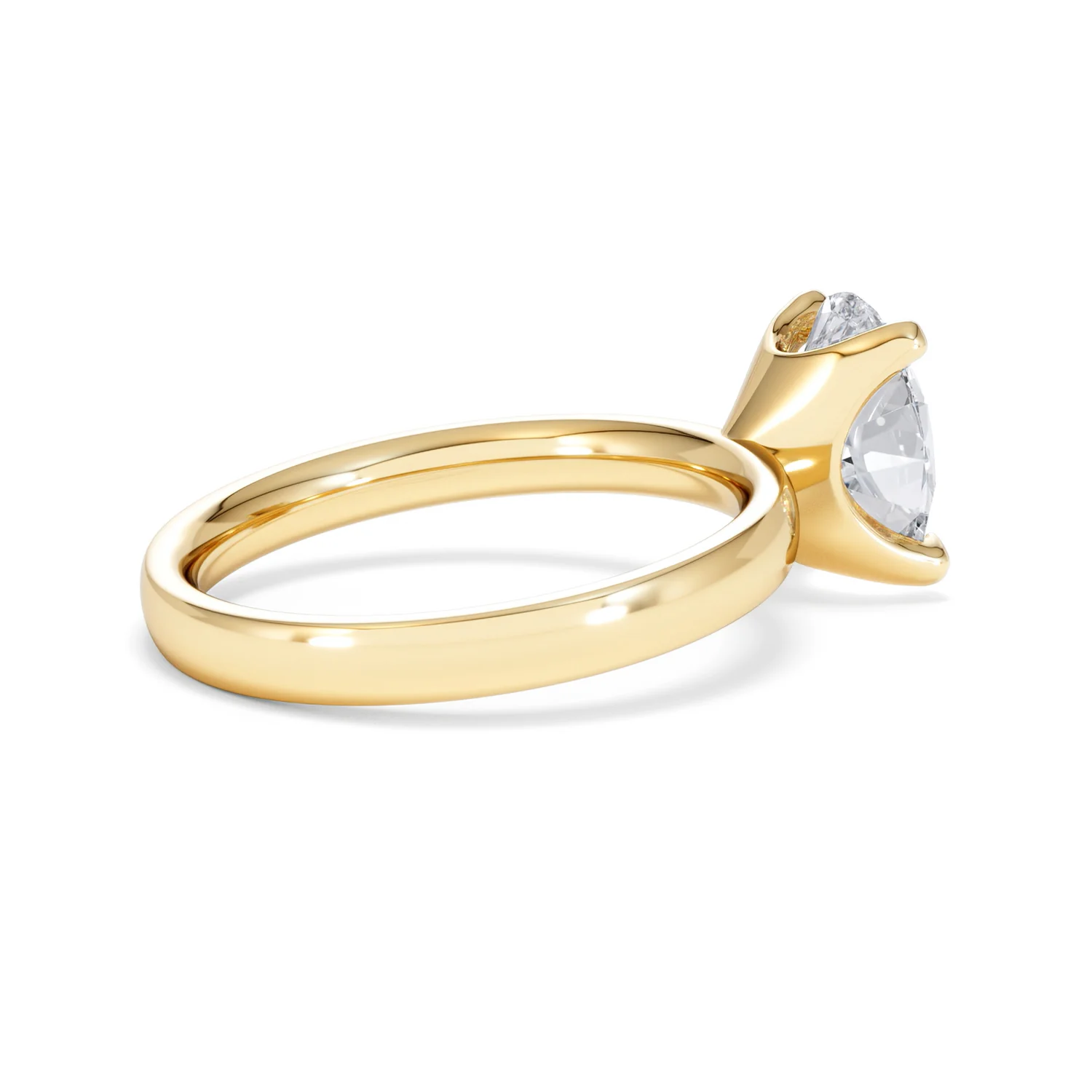 Origin 2.00ct Oval Cut Lab Diamond Solitaire Engagement Ring in 18K Yellow Gold - Image 33