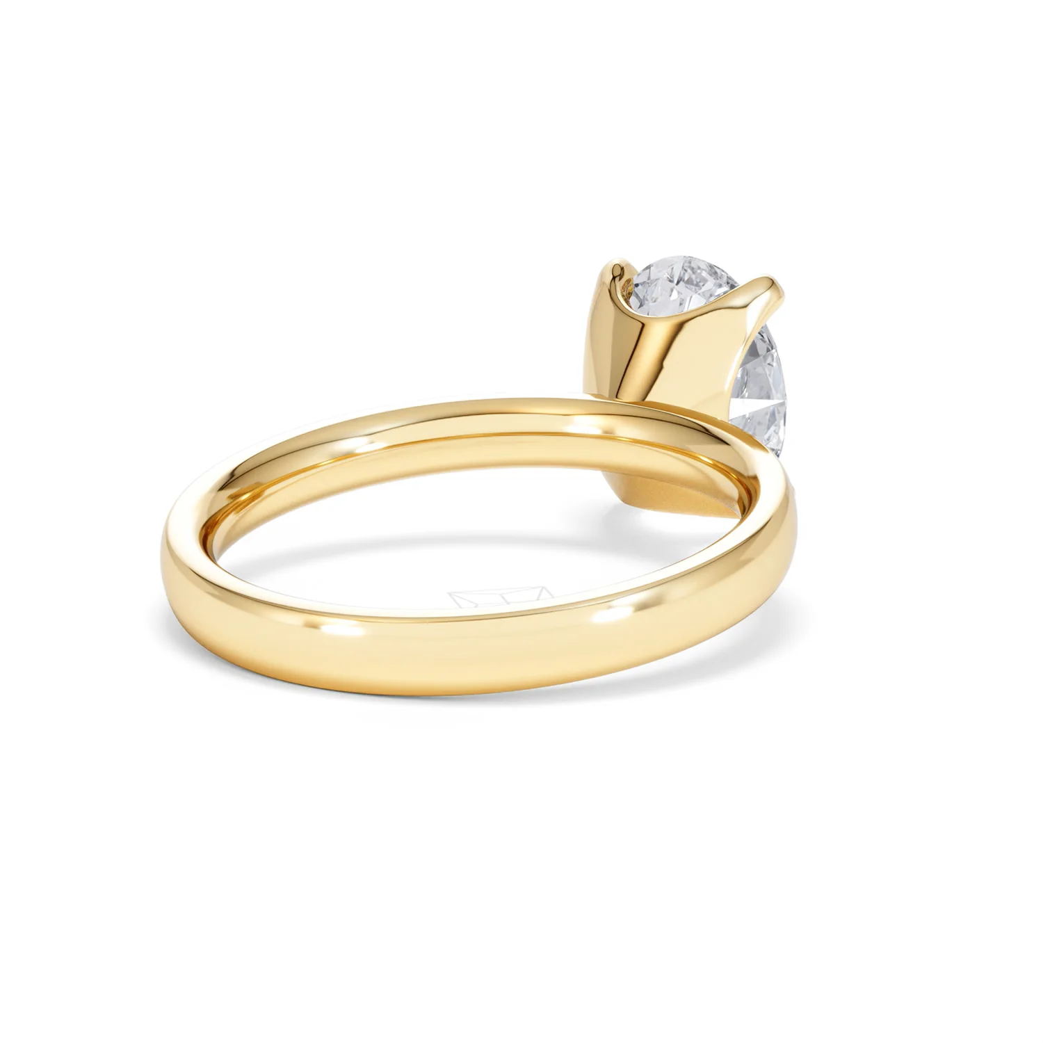 Origin 2.00ct Oval Cut Lab Diamond Solitaire Engagement Ring in 18K Yellow Gold - Image 40