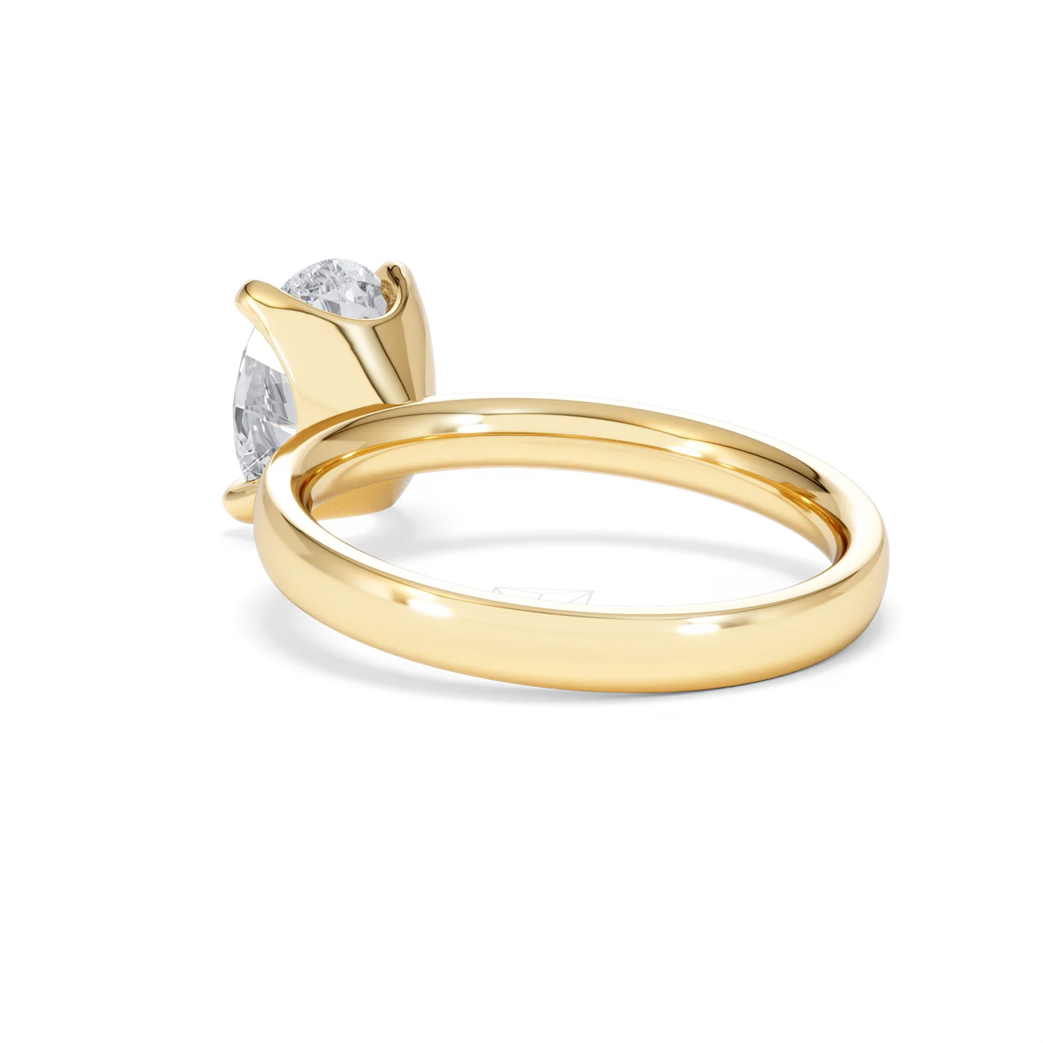 Origin 2.00ct Oval Cut Lab Diamond Solitaire Engagement Ring in 18K Yellow Gold - Image 55