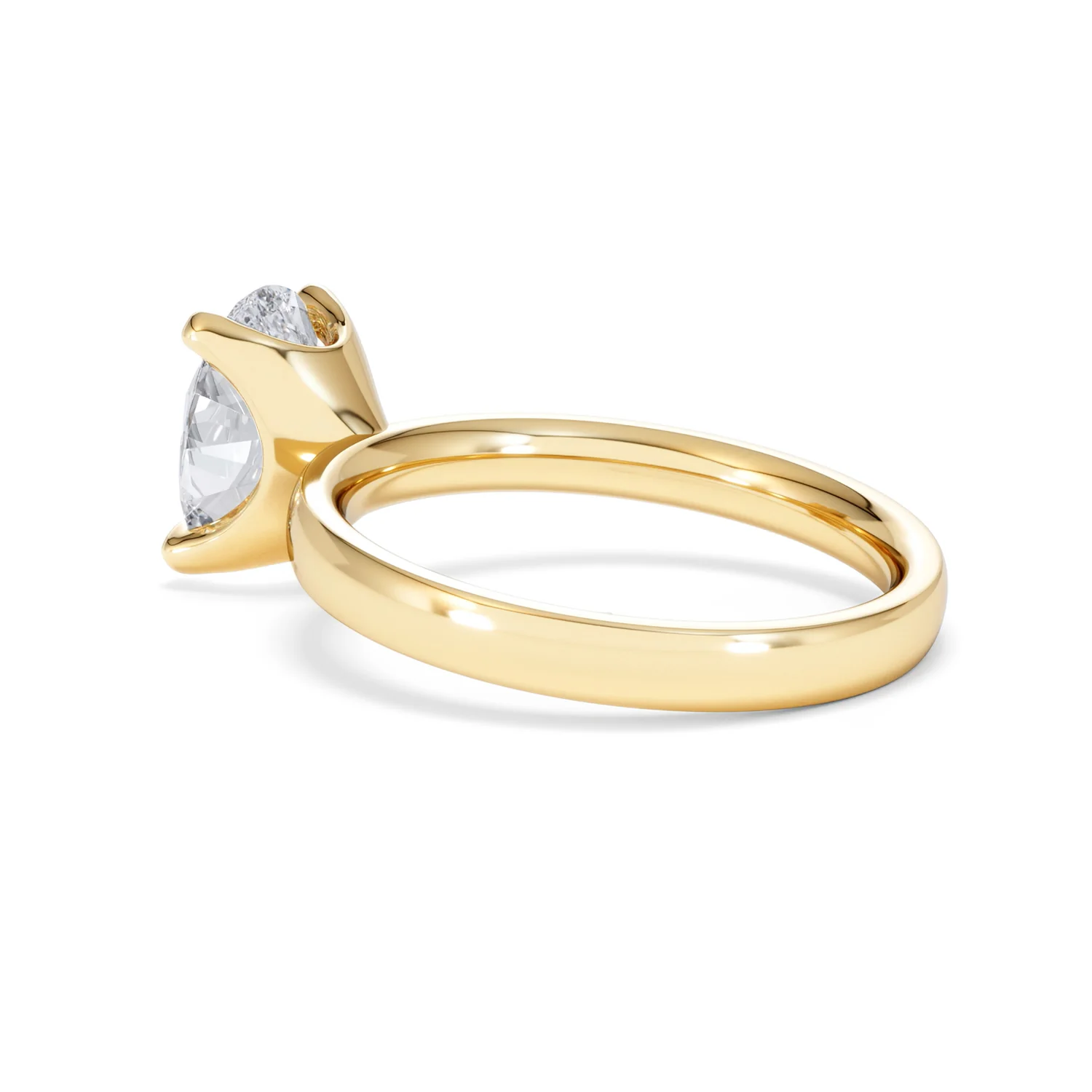 Origin 2.00ct Oval Cut Lab Diamond Solitaire Engagement Ring in 18K Yellow Gold - Image 59