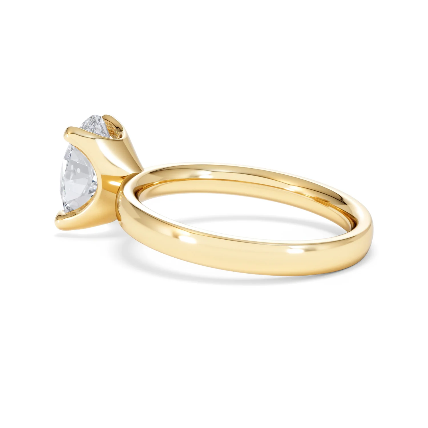 Origin 2.00ct Oval Cut Lab Diamond Solitaire Engagement Ring in 18K Yellow Gold - Image 61