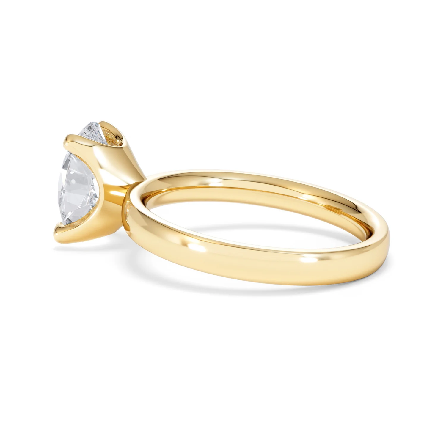 Origin 2.00ct Oval Cut Lab Diamond Solitaire Engagement Ring in 18K Yellow Gold - Image 62