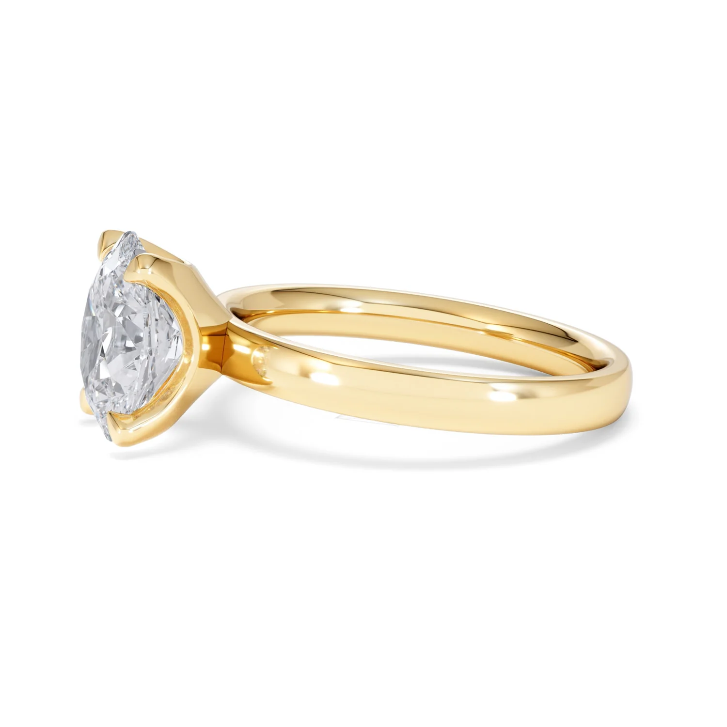 Origin 2.00ct Oval Cut Lab Diamond Solitaire Engagement Ring in 18K Yellow Gold - Image 71