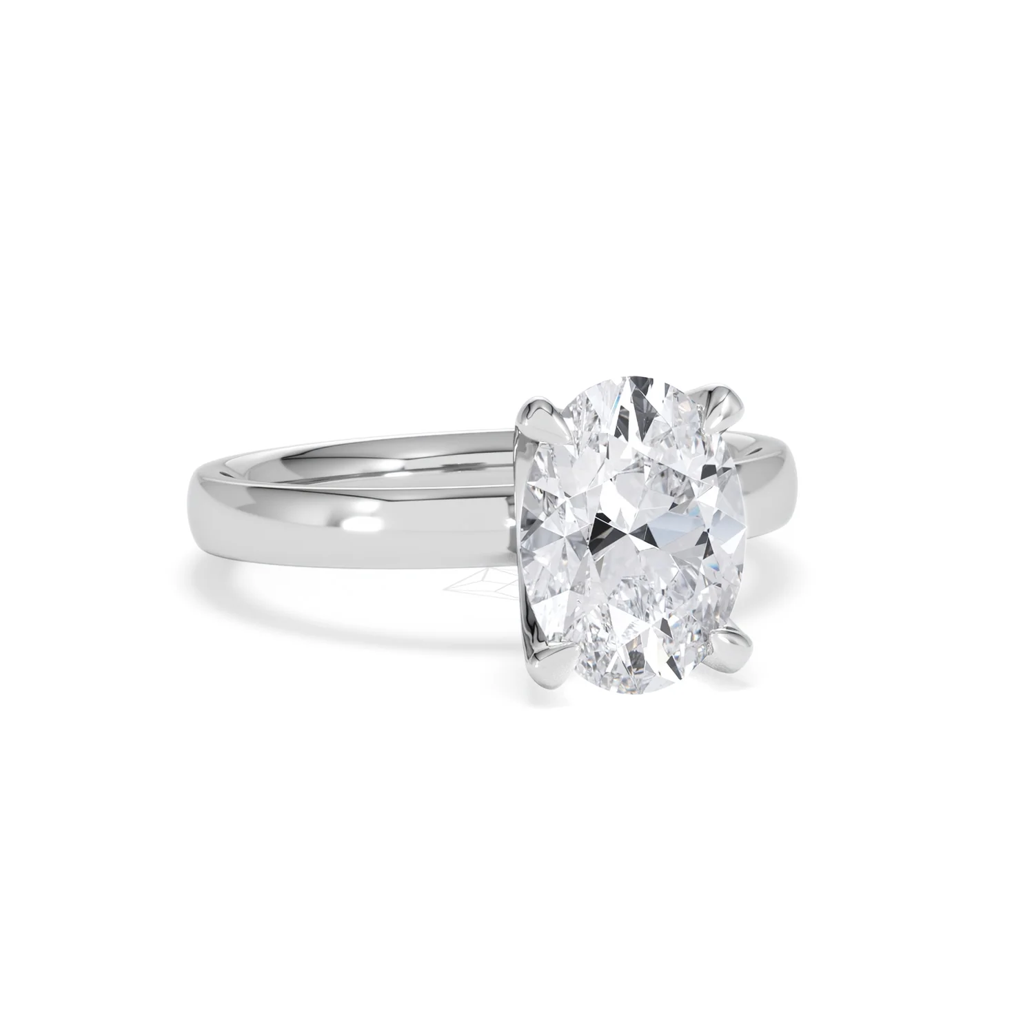 Origin 2.00ct Oval Cut Lab Diamond Solitaire Engagement Ring in Platinum - Image 11
