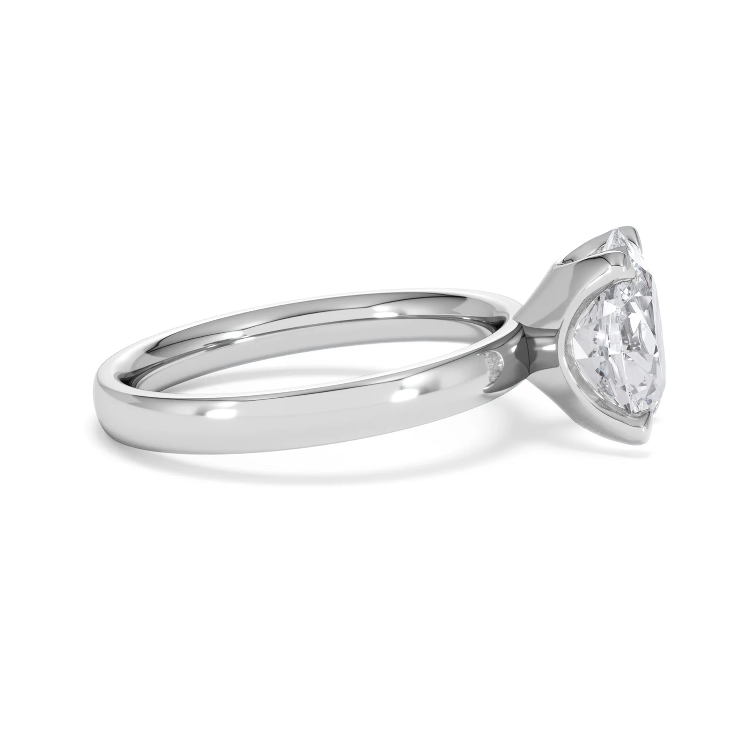 Origin 2.00ct Oval Cut Lab Diamond Solitaire Engagement Ring in Platinum - Image 25