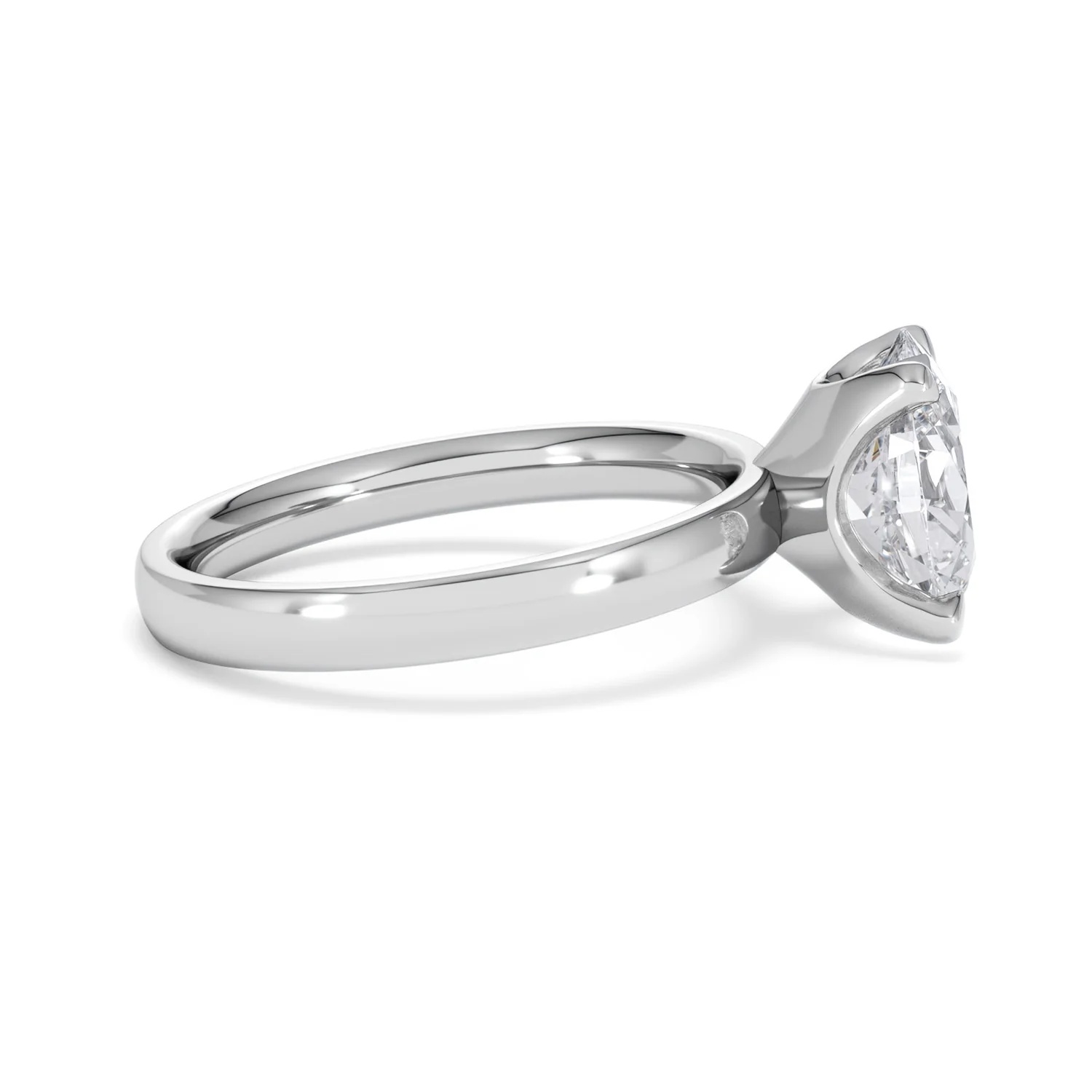 Origin 2.00ct Oval Cut Lab Diamond Solitaire Engagement Ring in Platinum - Image 26