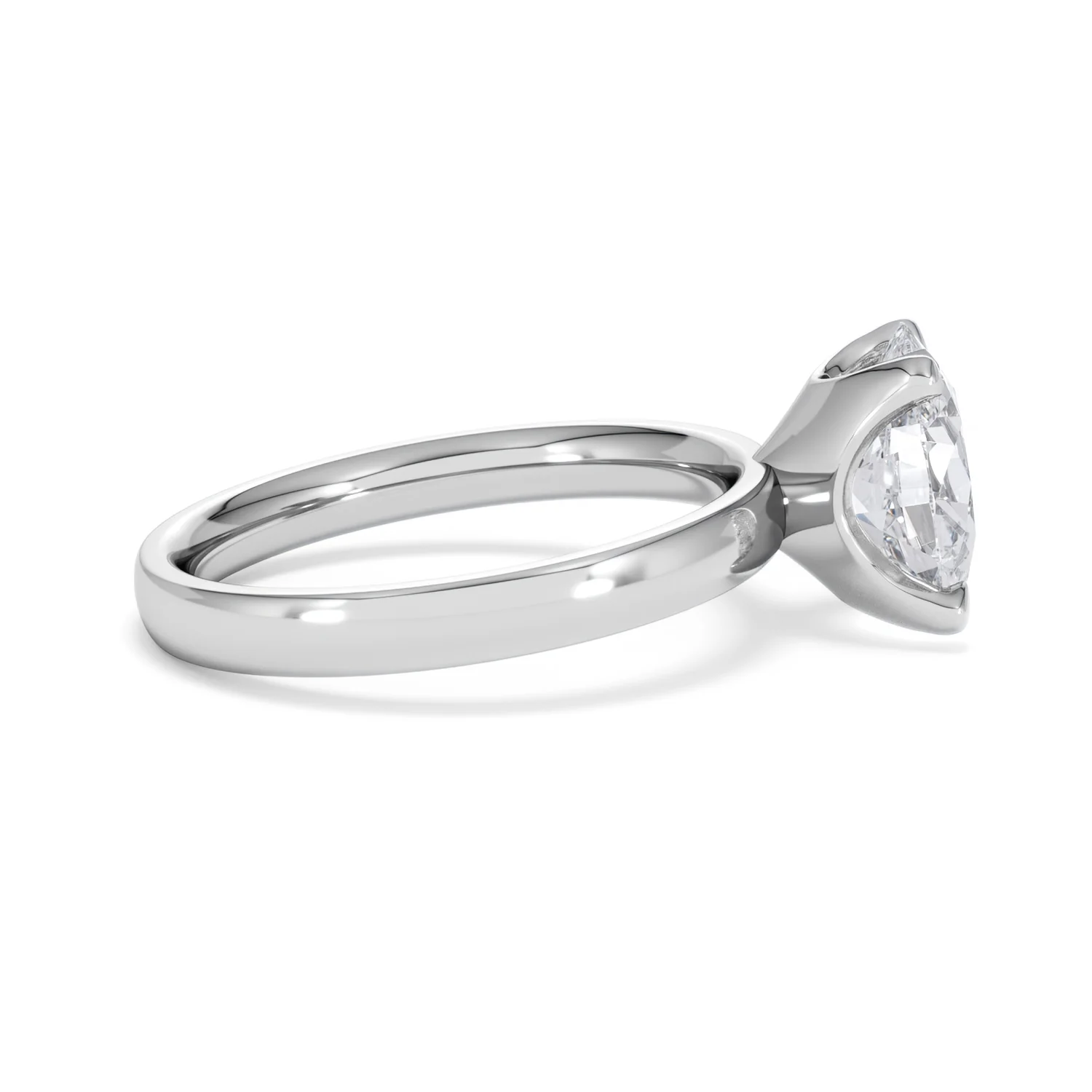 Origin 2.00ct Oval Cut Lab Diamond Solitaire Engagement Ring in Platinum - Image 27
