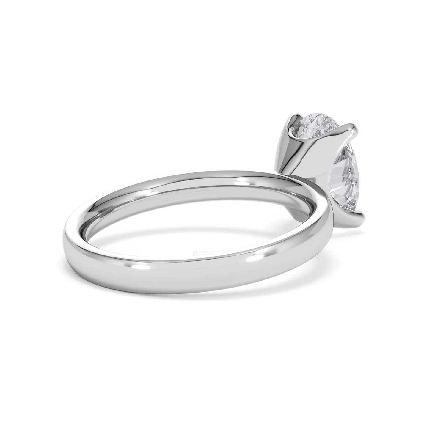 Origin 2.00ct Oval Cut Lab Diamond Solitaire Engagement Ring in Platinum - Image 37