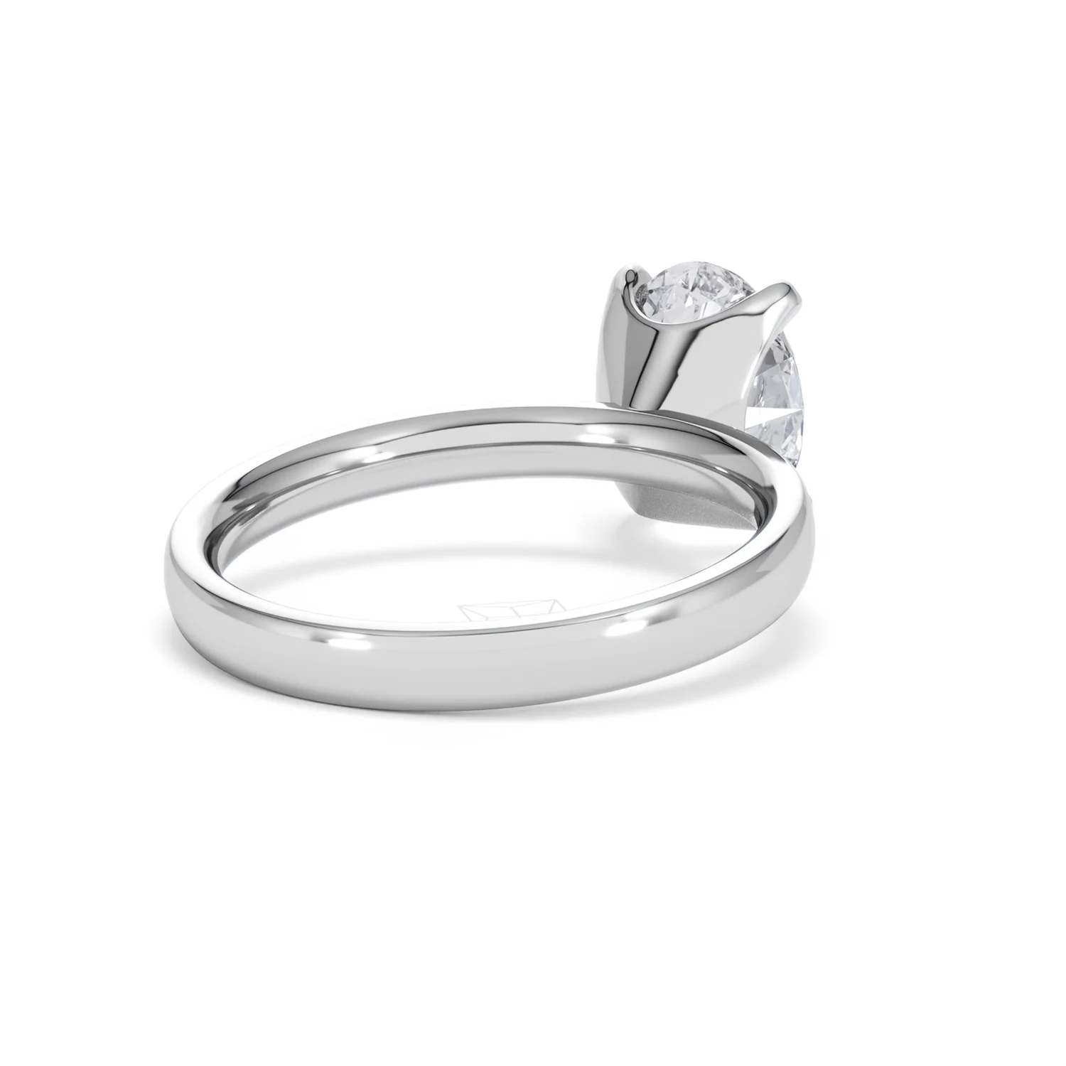 Origin 2.00ct Oval Cut Lab Diamond Solitaire Engagement Ring in Platinum - Image 40