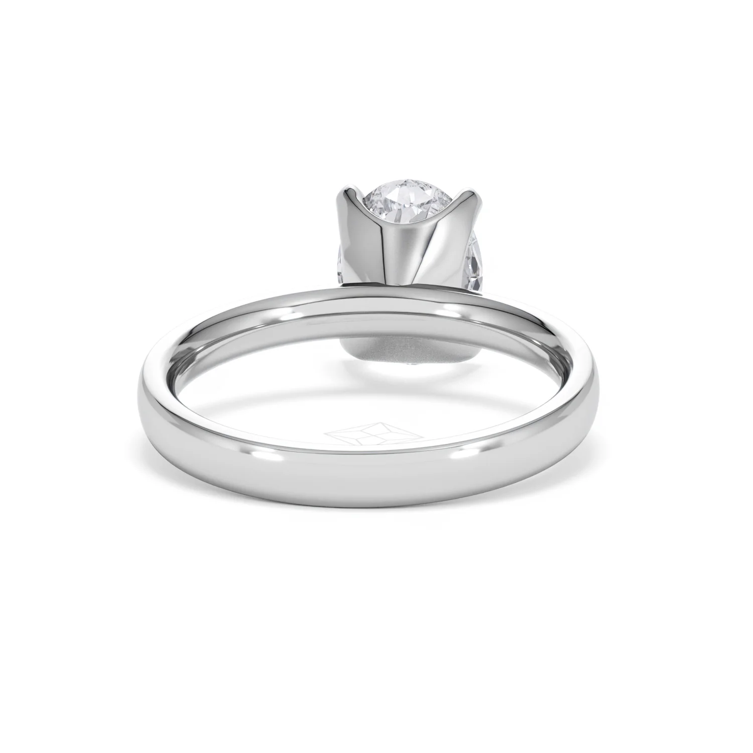 Origin 2.00ct Oval Cut Lab Diamond Solitaire Engagement Ring in Platinum - Image 45