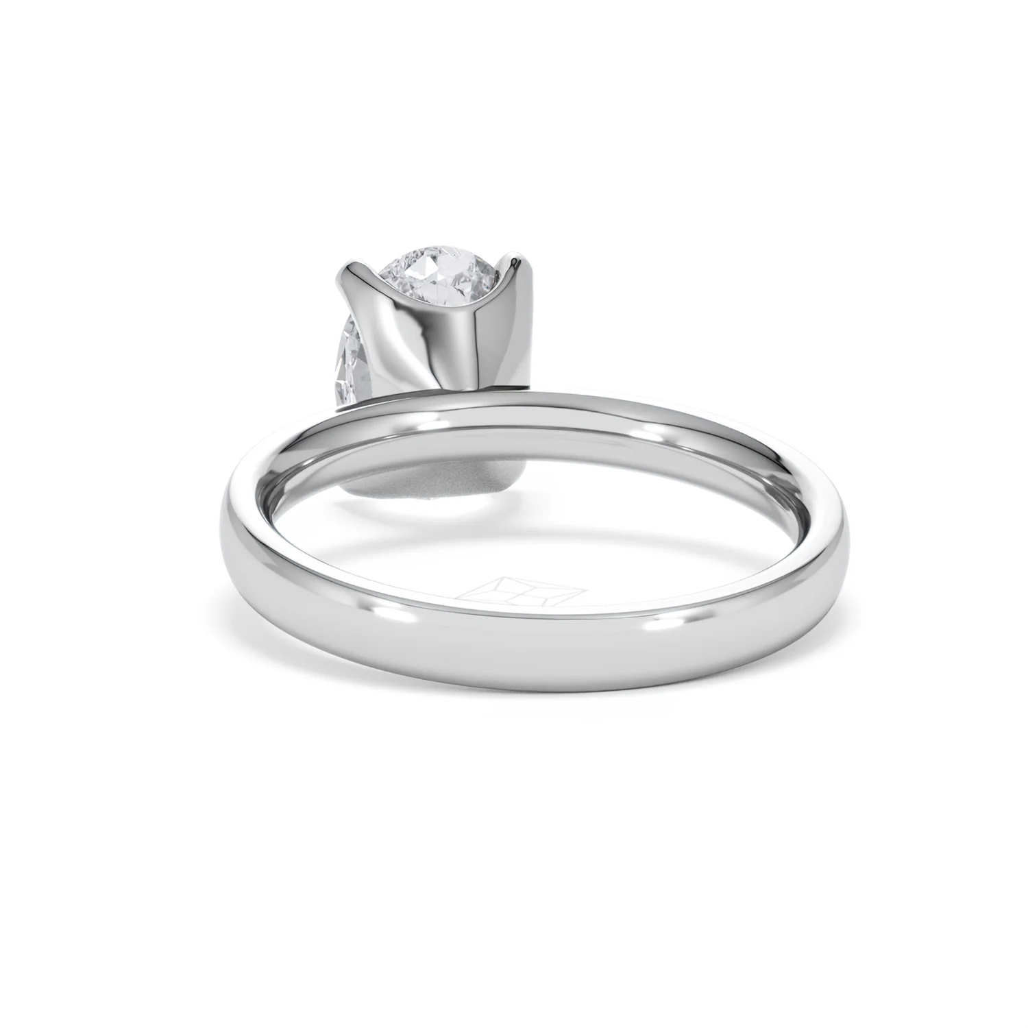Origin 2.00ct Oval Cut Lab Diamond Solitaire Engagement Ring in Platinum - Image 50
