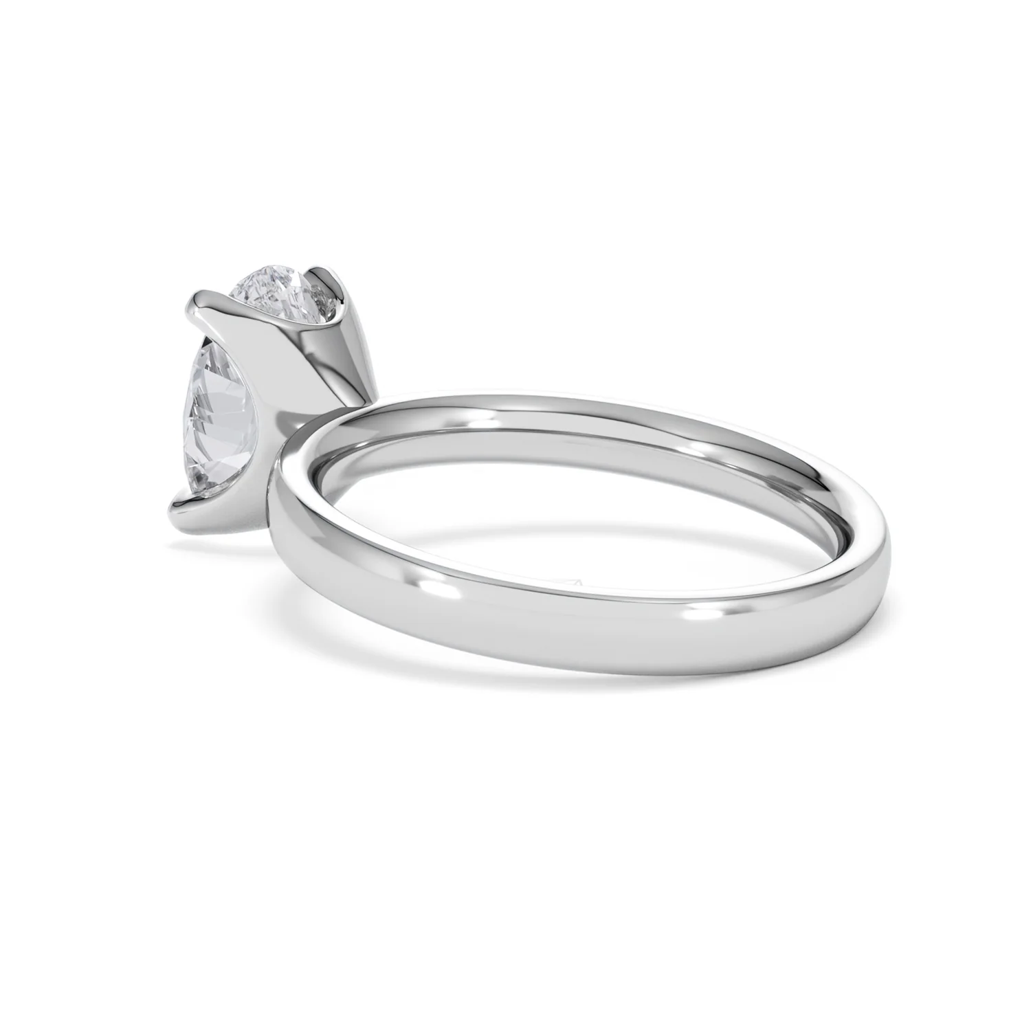 Origin 2.00ct Oval Cut Lab Diamond Solitaire Engagement Ring in Platinum - Image 58