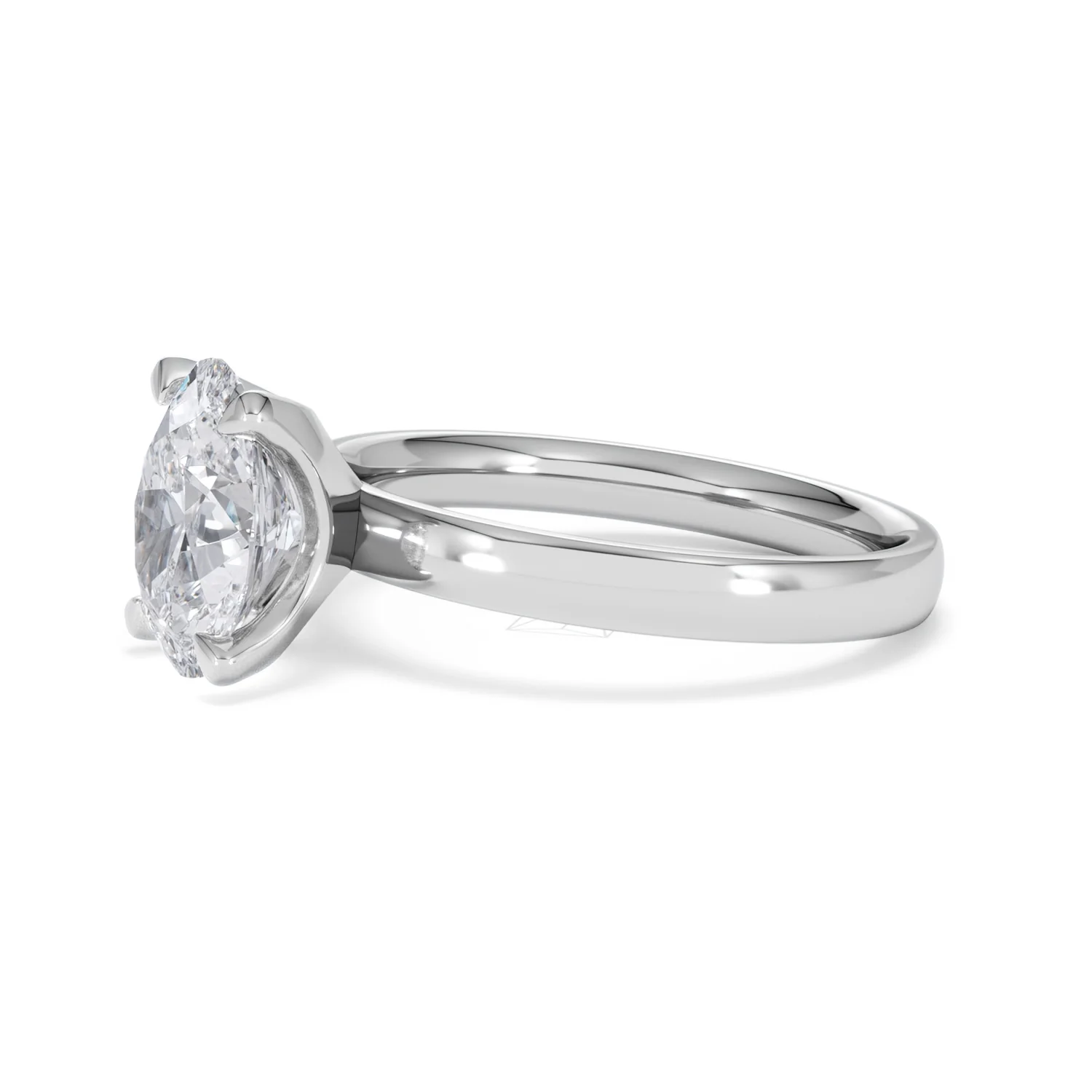 Origin 2.00ct Oval Cut Lab Diamond Solitaire Engagement Ring in Platinum - Image 73