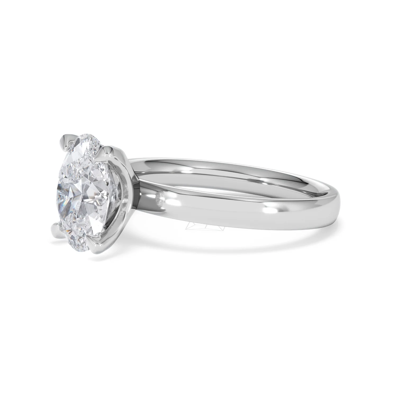 Origin 2.00ct Oval Cut Lab Diamond Solitaire Engagement Ring in Platinum - Image 75