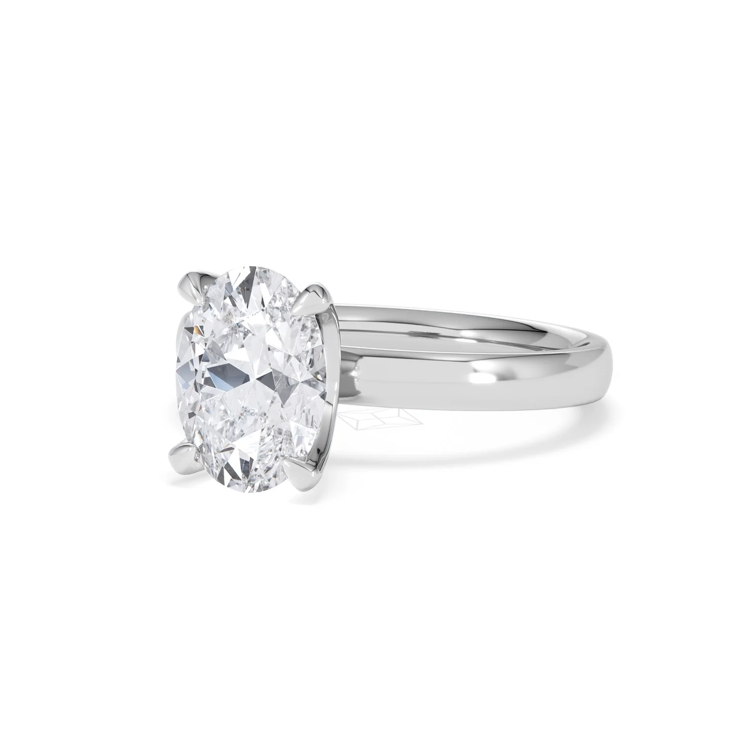 Origin 2.00ct Oval Cut Lab Diamond Solitaire Engagement Ring in Platinum - Image 81