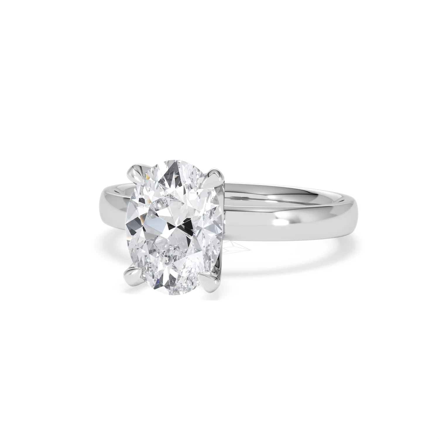Origin 2.00ct Oval Cut Lab Diamond Solitaire Engagement Ring in Platinum - Image 83