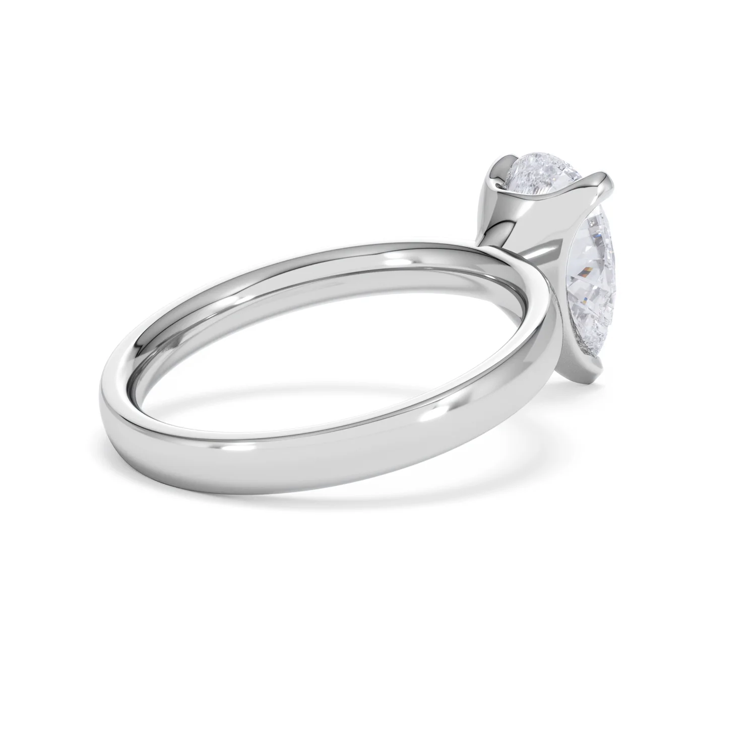 Origin 2.00ct Pear Cut Lab Diamond Solitaire Engagement Ring in 18K White Gold - Image 36