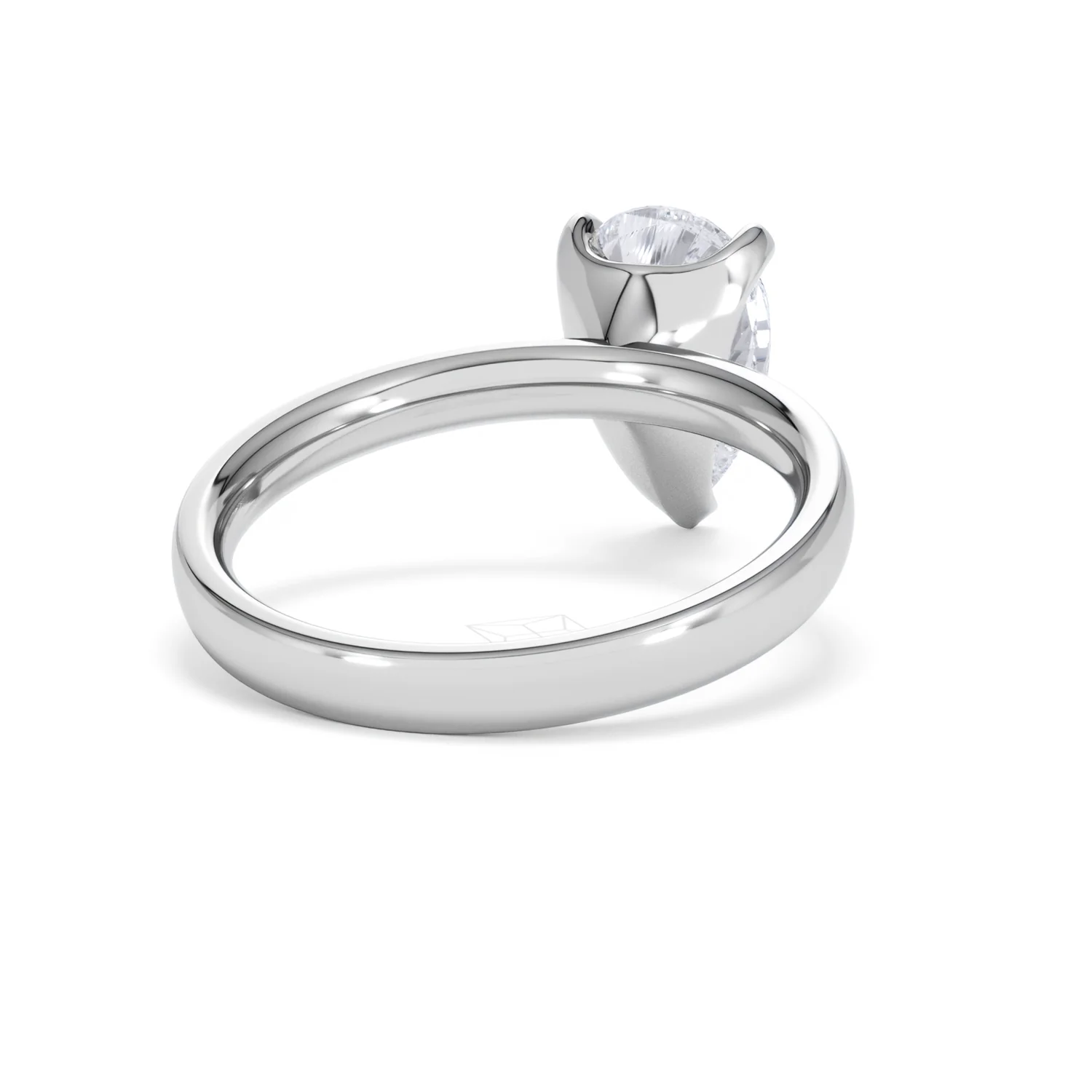 Origin 2.00ct Pear Cut Lab Diamond Solitaire Engagement Ring in 18K White Gold - Image 42