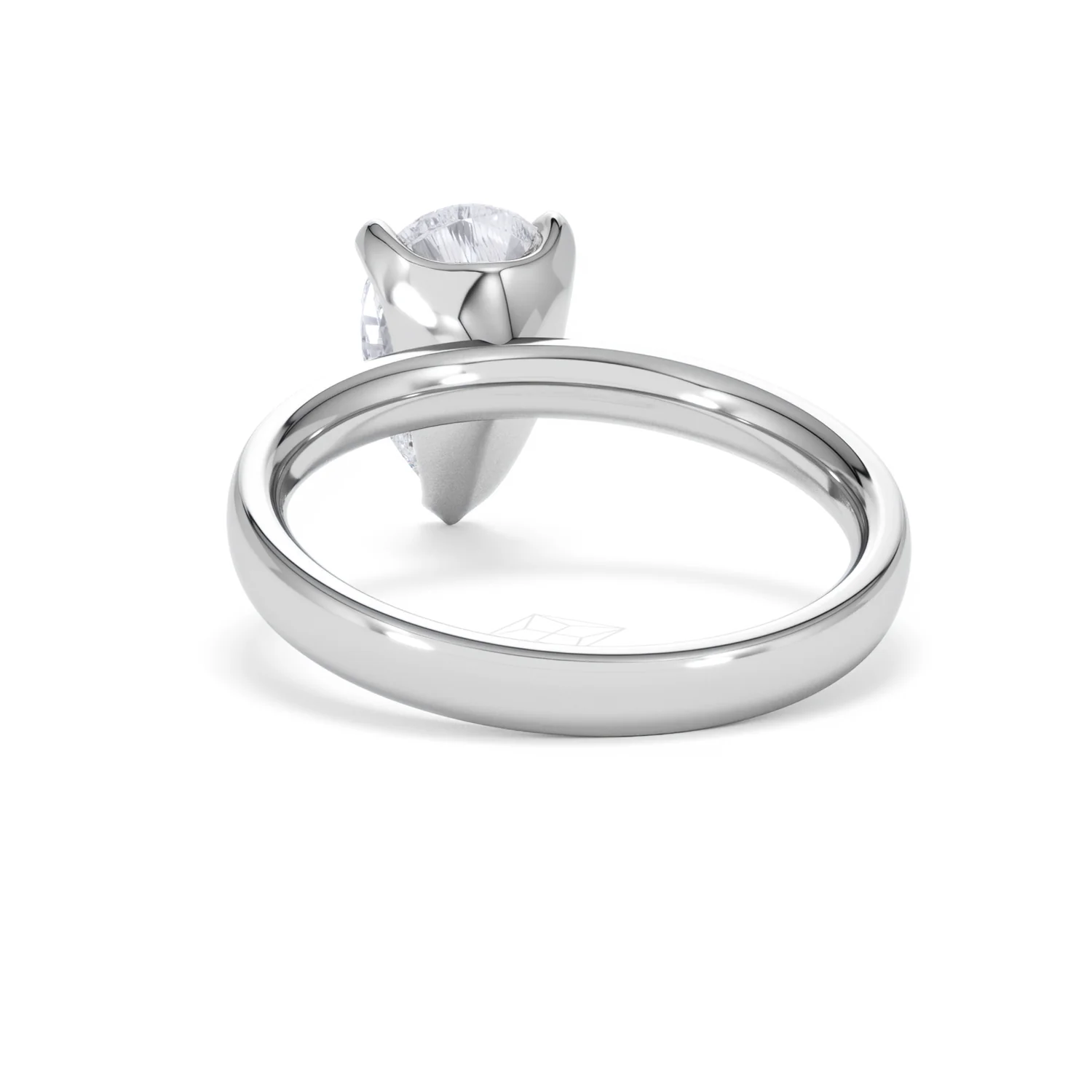 Origin 2.00ct Pear Cut Lab Diamond Solitaire Engagement Ring in 18K White Gold - Image 50