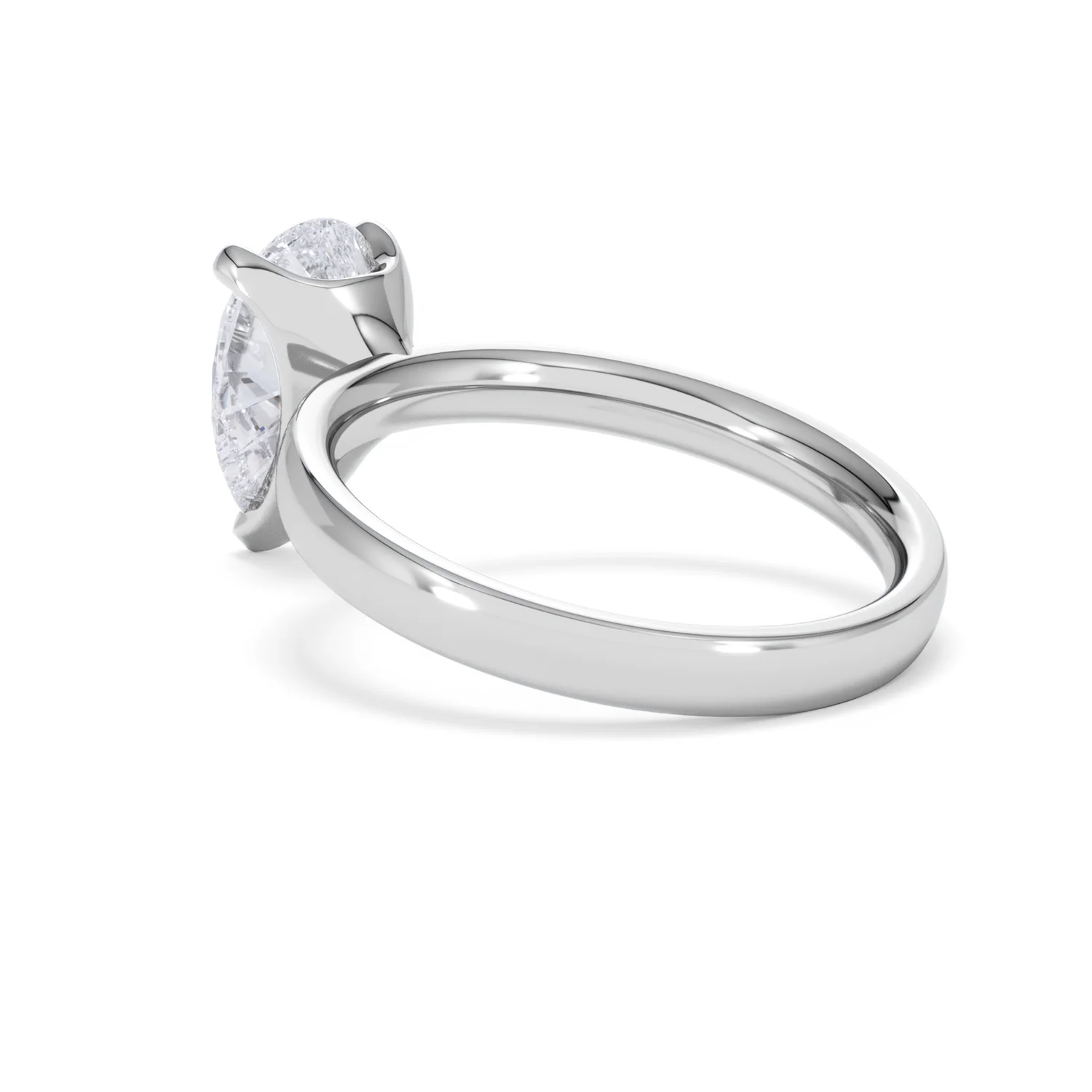 Origin 2.00ct Pear Cut Lab Diamond Solitaire Engagement Ring in 18K White Gold - Image 57
