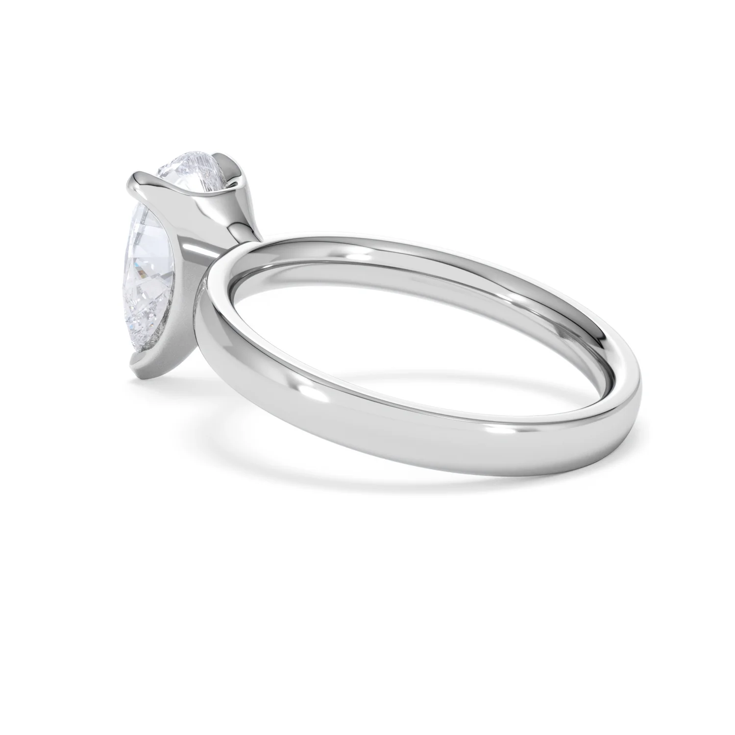 Origin 2.00ct Pear Cut Lab Diamond Solitaire Engagement Ring in 18K White Gold - Image 59
