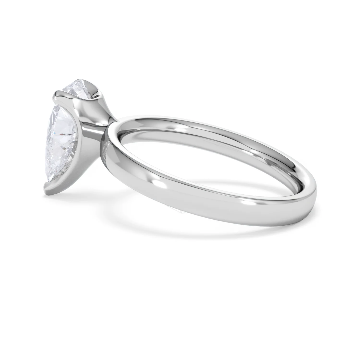 Origin 2.00ct Pear Cut Lab Diamond Solitaire Engagement Ring in 18K White Gold - Image 63