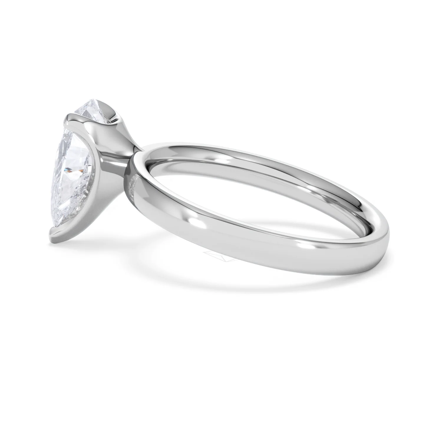 Origin 2.00ct Pear Cut Lab Diamond Solitaire Engagement Ring in 18K White Gold - Image 64