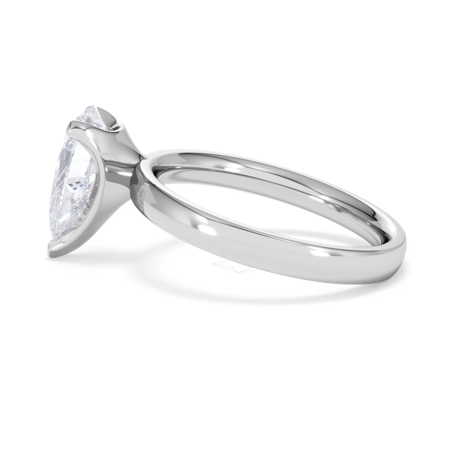 Origin 2.00ct Pear Cut Lab Diamond Solitaire Engagement Ring in 18K White Gold - Image 65